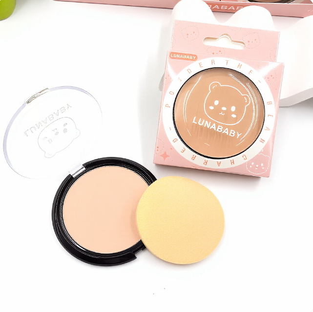 Powder bear figurine, oil-control moisturizing setting powder, long-lasting non-clumping concealer powder, daily facial makeup cosmetics view 2