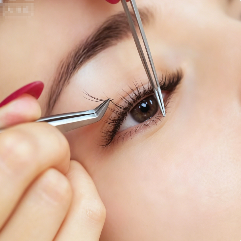 DIY Segmented false eyelash set, large capacity dense single cluster of false eyelashes 10cm/14cm Curly Mink False Eyelashes, Soft Lightweight Volume Lashes