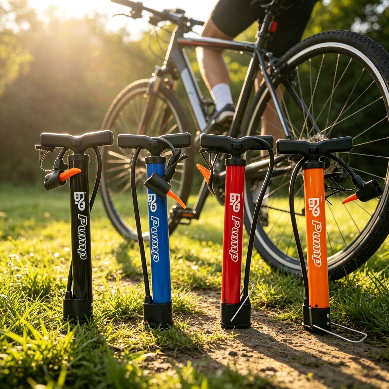 Pump，Iron Tube Air Pump, Heavy Duty Portable Hand Pump, High Pressure Anti-Rust Tyre Inflator, Universal Bicycle & Motorcycle Compact Air Pump For Daily Use