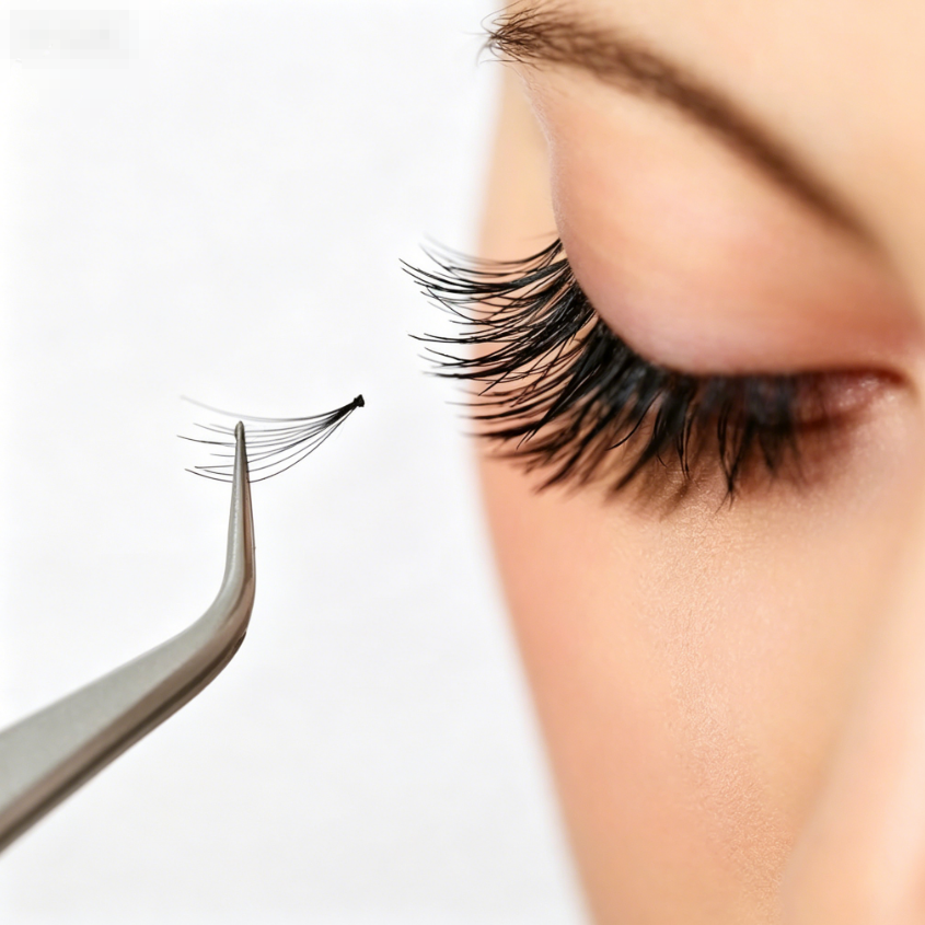DIY Segmented false eyelash set, large capacity dense single cluster of false eyelashes 10cm/14cm Curly Mink False Eyelashes, Soft Lightweight Volume Lashes