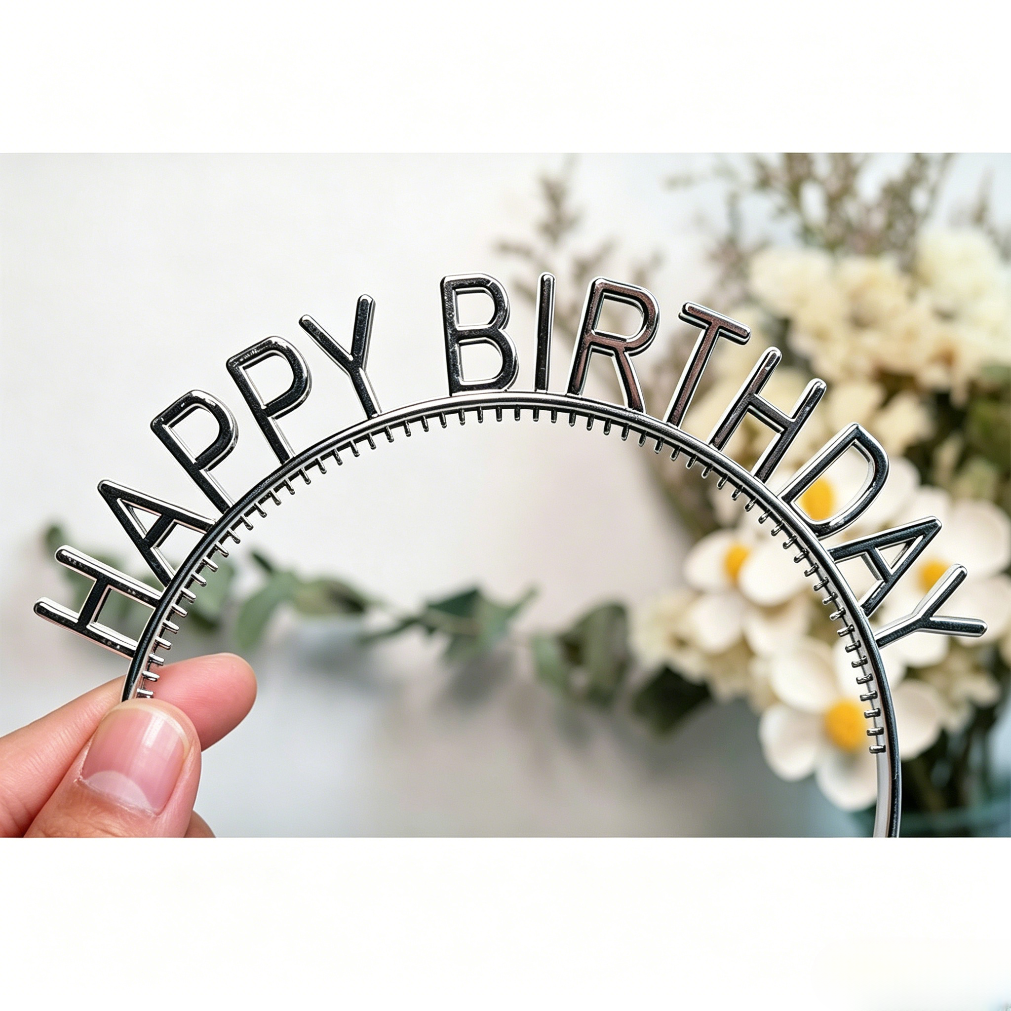 Birthday Headband, Happy Birthday Hairband, Party Headband, Birthday Hair Accessory, Birthday Crown, Photo Booth Props, Party Hair Decor, Birthday Headwear