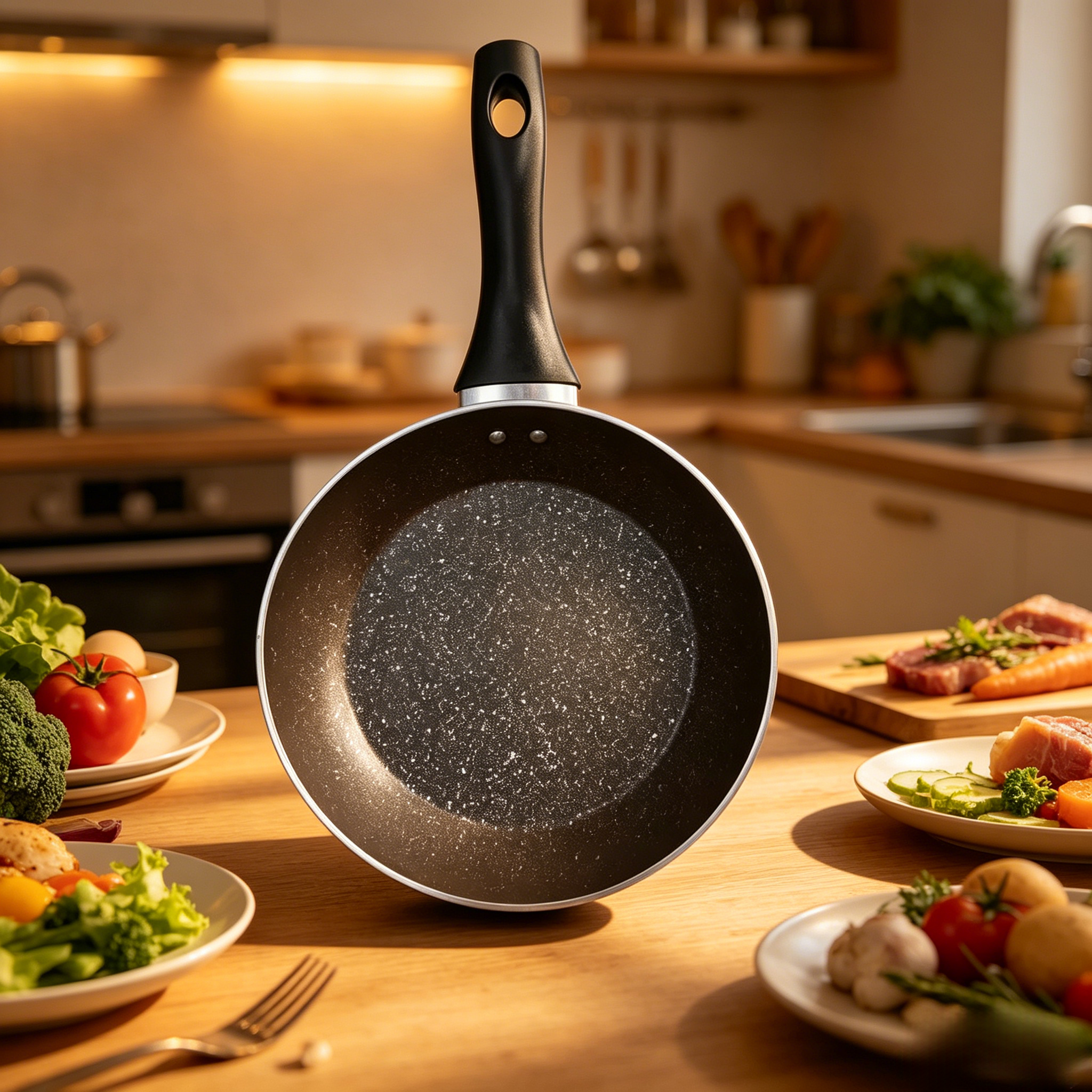 Non-Stick Saucepan,20CM/22CM/24CM/26CM/28CM  non stick sufuria,chapati frying pan,mandazi cook pan,gas charcoal compatible pot,outdoor camping cookware,home kitchen saucepan