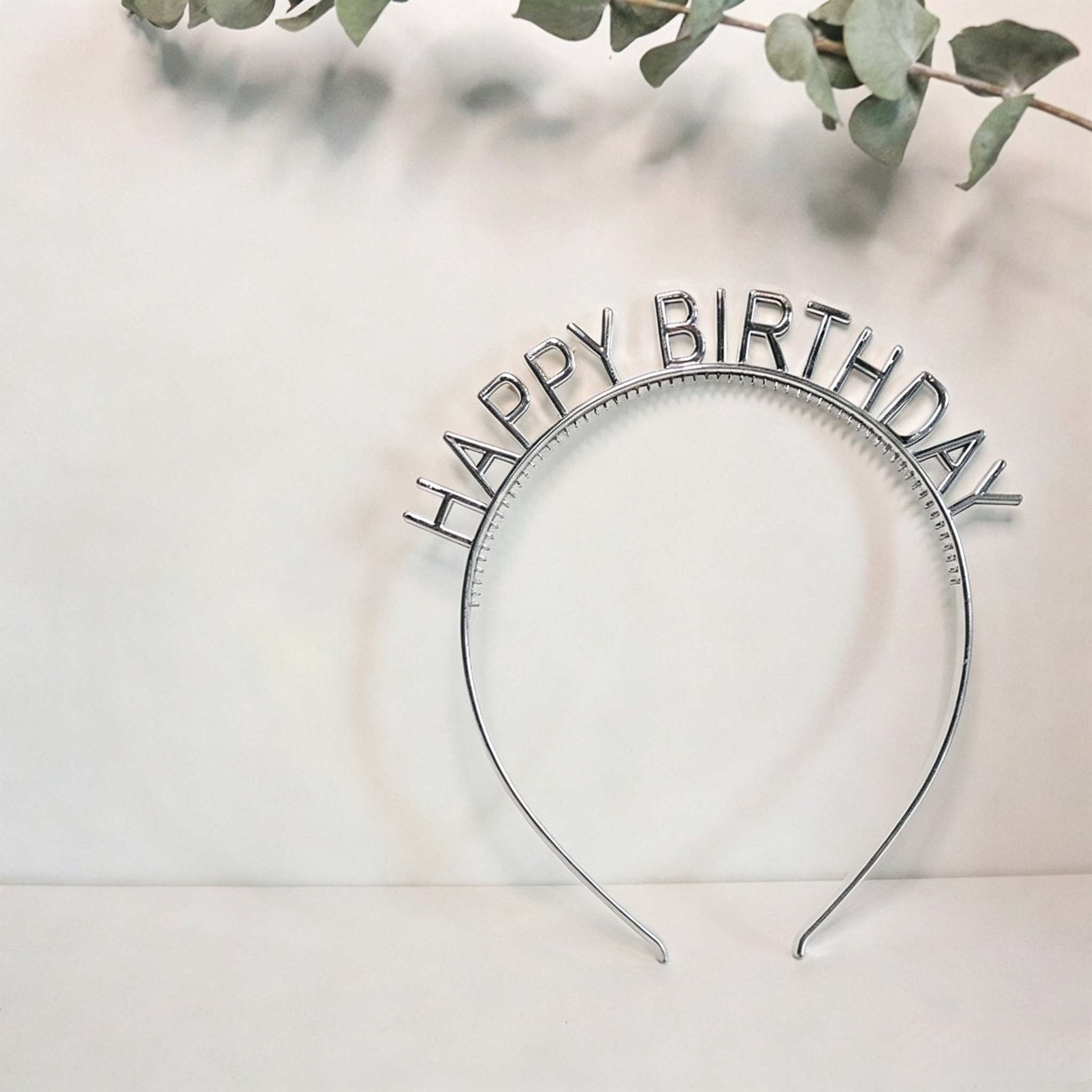 Birthday Headband, Happy Birthday Hairband, Party Headband, Birthday Hair Accessory, Birthday Crown, Photo Booth Props, Party Hair Decor, Birthday Headwear