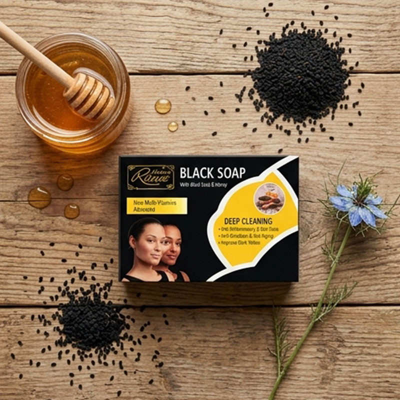 Soap Black Seed & Honey Black Soap | Face & Body Cleanser for Acne, Brightening & Anti-Aging Black seed honey soap, face body wash, anti-acne soap, skin brightening soap, deep cleansing soap