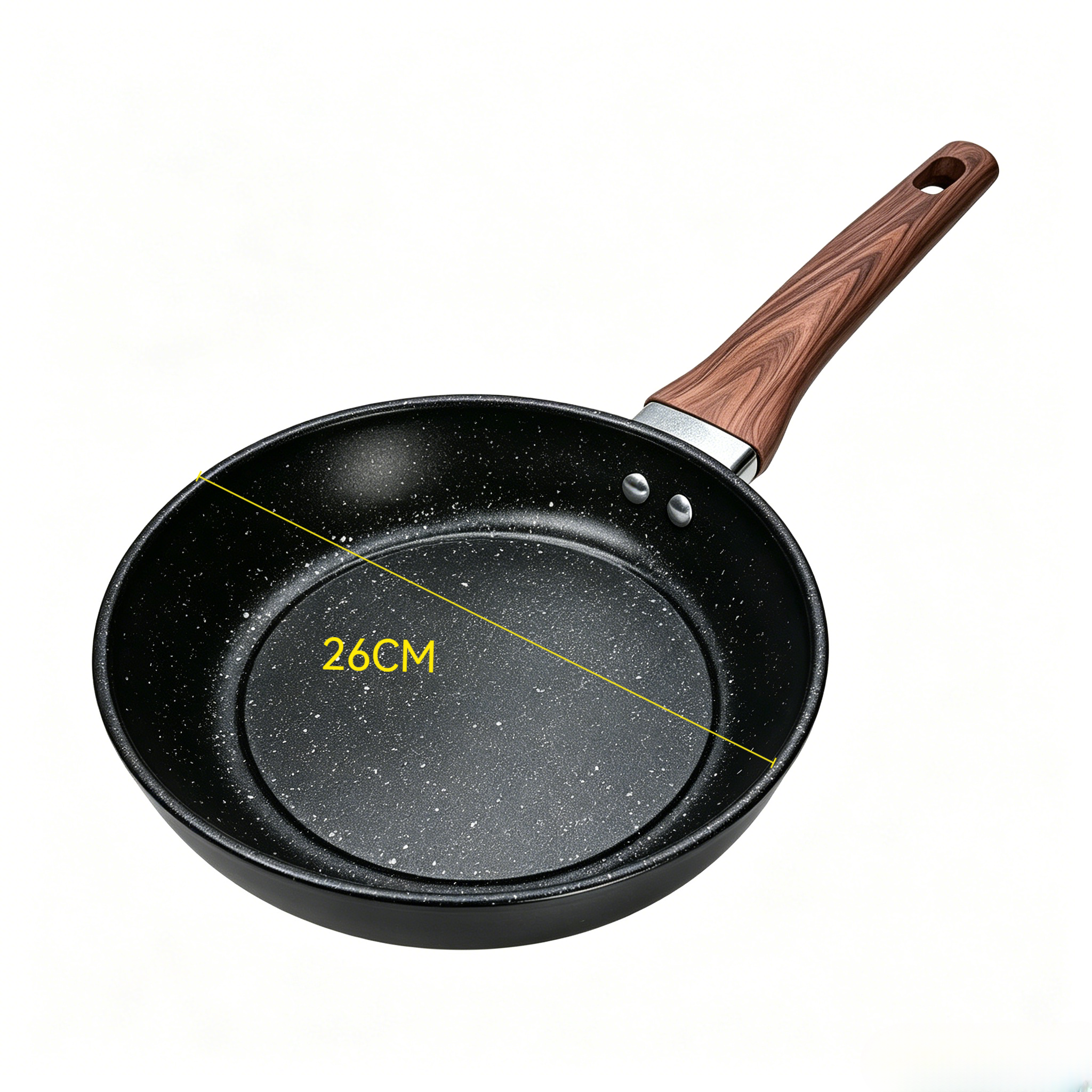 Non Stick Cooking Pan Multi-size Non-Stick Saucepan 20-28CM, chapati frying pan,mandazi cook pan,gas charcoal compatible pot,outdoor camping cookware,home kitchen saucepan,deep fry sufuria pot