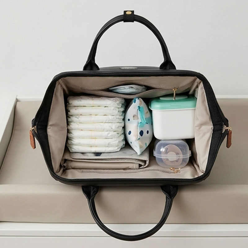 Mommy bag, new handheld backpack, insulated outdoor backpack, large capacity multifunctional mother and baby bag Bag Large Capacity Waterproof Baby Diaper Travel Bag baby diaper bag