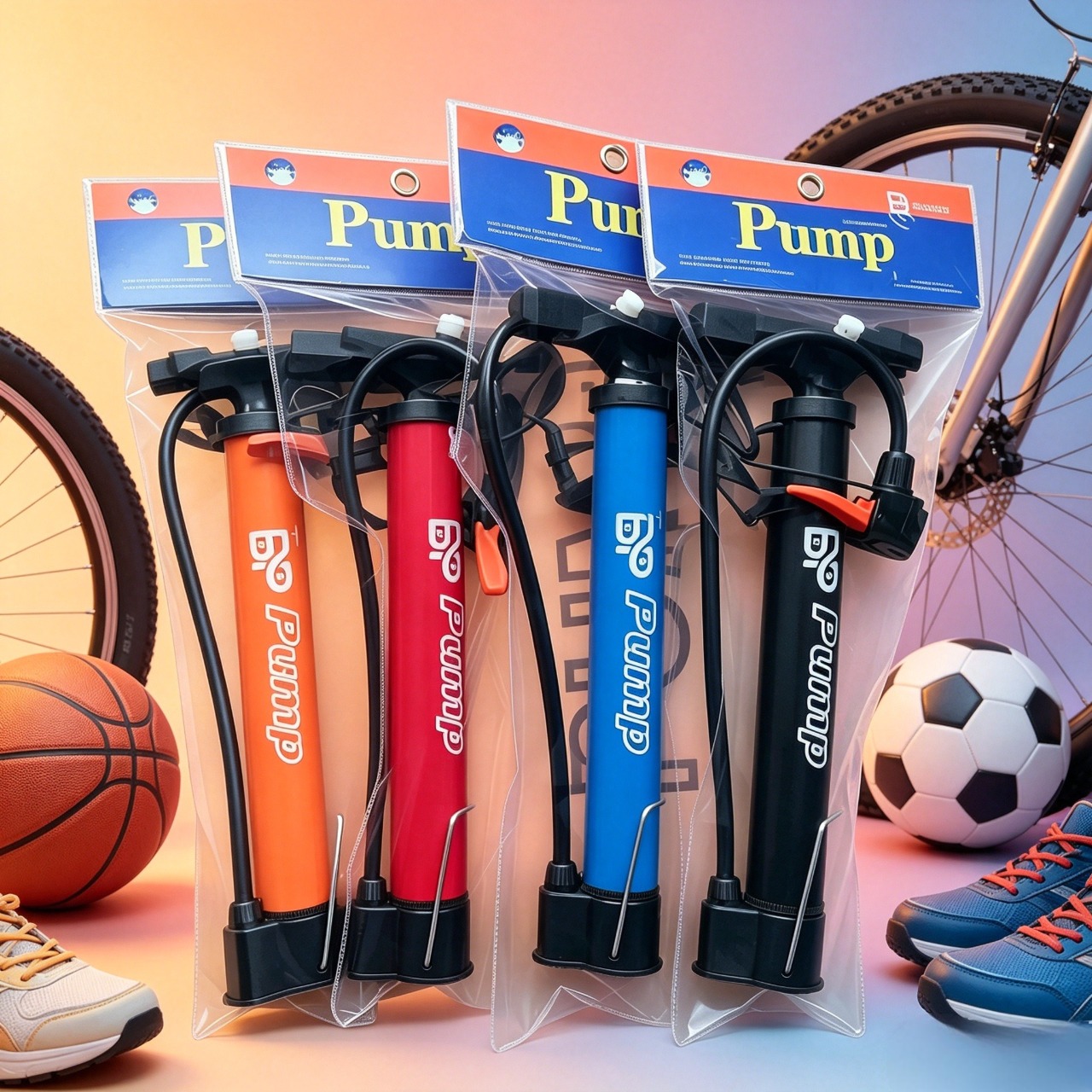 Pump，Iron Tube Air Pump, Heavy Duty Portable Hand Pump, High Pressure Anti-Rust Tyre Inflator, Universal Bicycle & Motorcycle Compact Air Pump For Daily Use