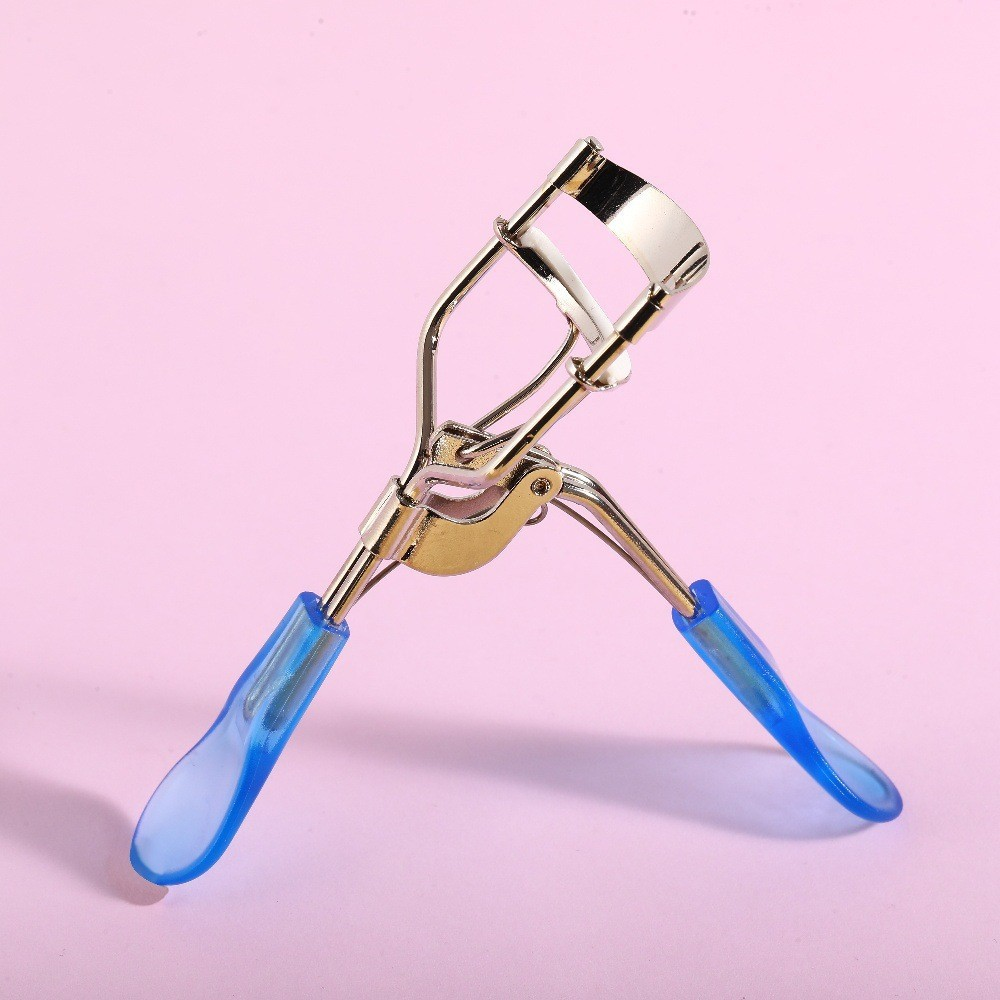 Pink Eyelash Curler for Women, Professional Eyelash Lift Tool with Pink Handle, Reusable Eye Lash Curler for Girls, Natural Eyelash Shaping Makeup Tool