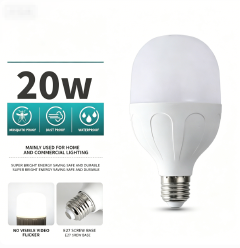 High Brightness LED Lamp 20W, Durable Screw Type Energy Saving Bulb for Kenya Daily Lighting