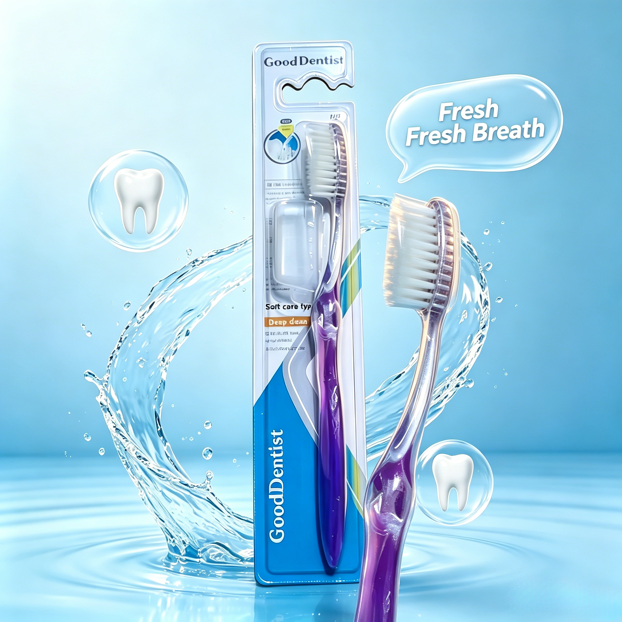 Soft Bristle Wide Head Adult Toothbrush Gentle Clean Oral Care Daily Home Use Soft Bristle Adult Toothbrush  Pack Wide Head Gentle Clean For Teeth & Gum Daily Home Use