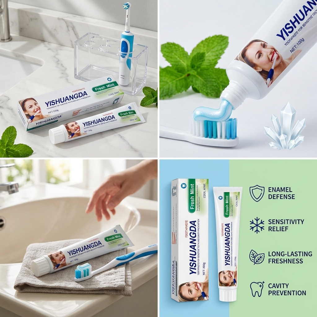 Toothpaste Cool Mint Toothpaste Whitening Teeth Anti Cavity Fresh Breath Gum Protection Daily Oral Care
