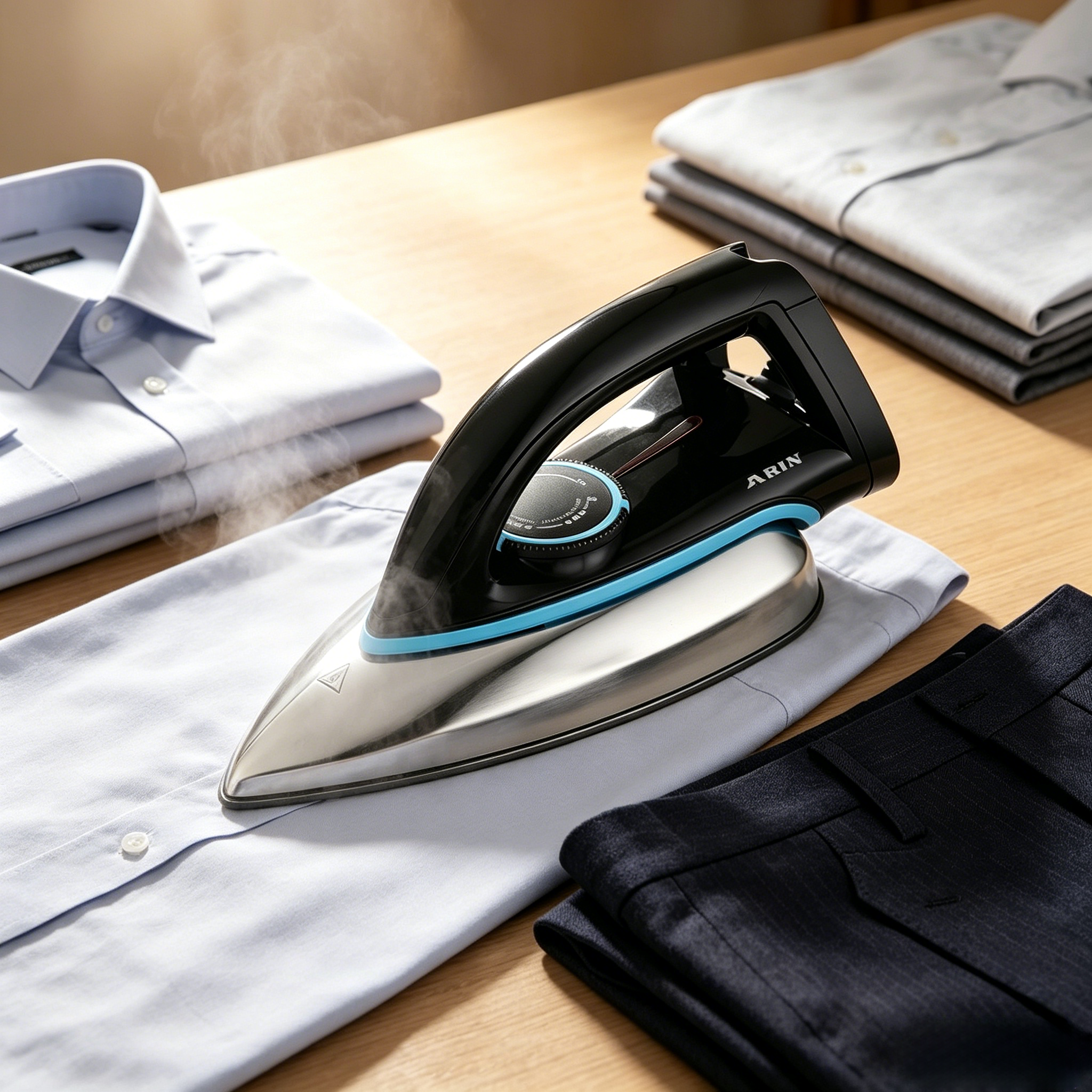 Portable Dry Electric Iron Stainless Steel Soleplate Fast Heating Household Clothes Pressing Iron 
dry electric iron, stainless steel soleplate iron, fast heating home iron, portable clothes iron
