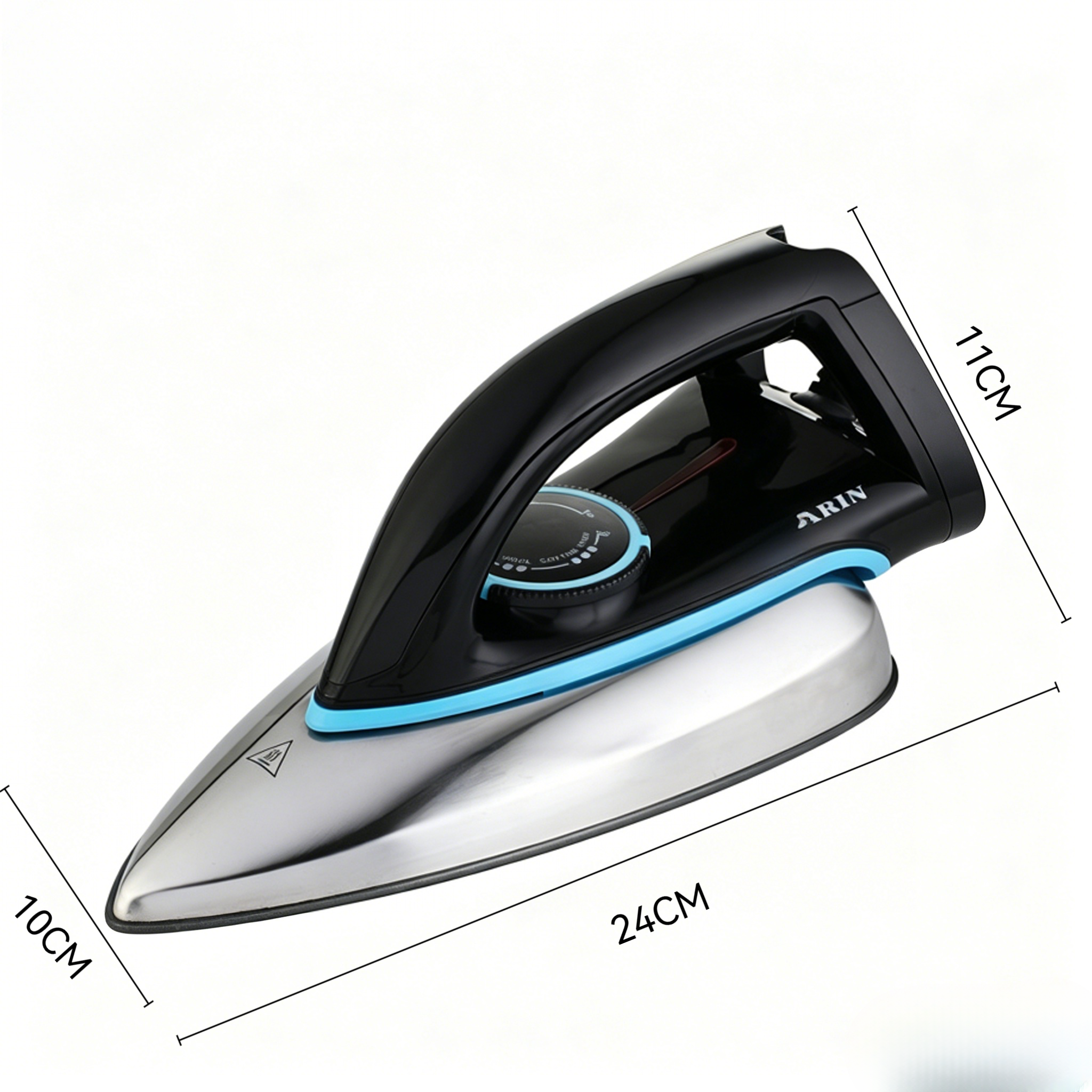 Portable Dry Electric Iron Stainless Steel Soleplate Fast Heating Household Clothes Pressing Iron 
dry electric iron, stainless steel soleplate iron, fast heating home iron, portable clothes iron