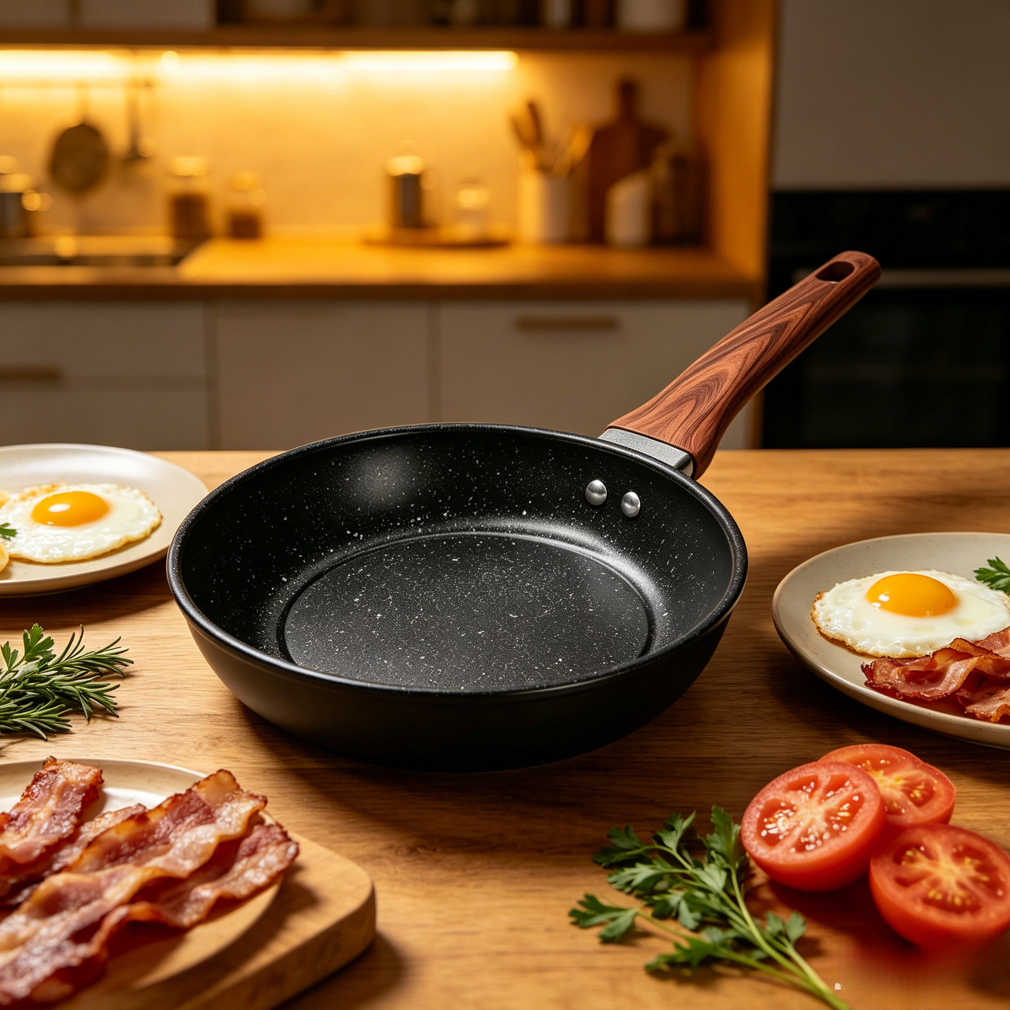 Non Stick Cooking Pan Multi-size Non-Stick Saucepan 20-28CM, chapati frying pan,mandazi cook pan,gas charcoal compatible pot,outdoor camping cookware,home kitchen saucepan,deep fry sufuria pot