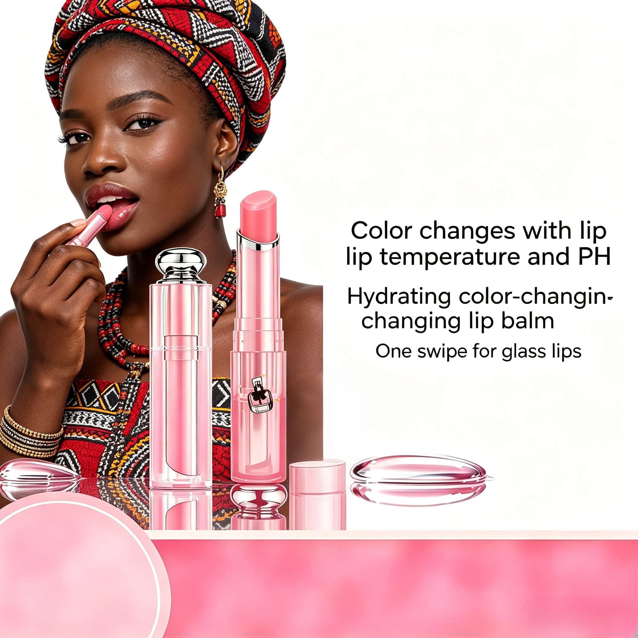 Temperature Color Changing Lip Balm, Moisturizing Long Lasting Lipstick, Natural Hydrating Lip Care for Daily Makeup   Waterproof Moisturizer Lip Stick