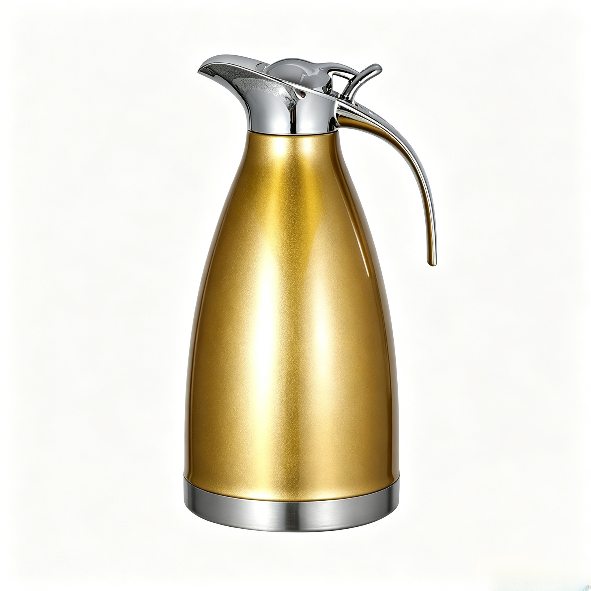 2.0L Stainless Steel Vacuum Coffee Pot Vacuum Thermos Flask Kettle  2L Double Wall Heat Retention Beverage Carafe for Home Kitchen Office Use，insulated water carafe、hot cold retention jug