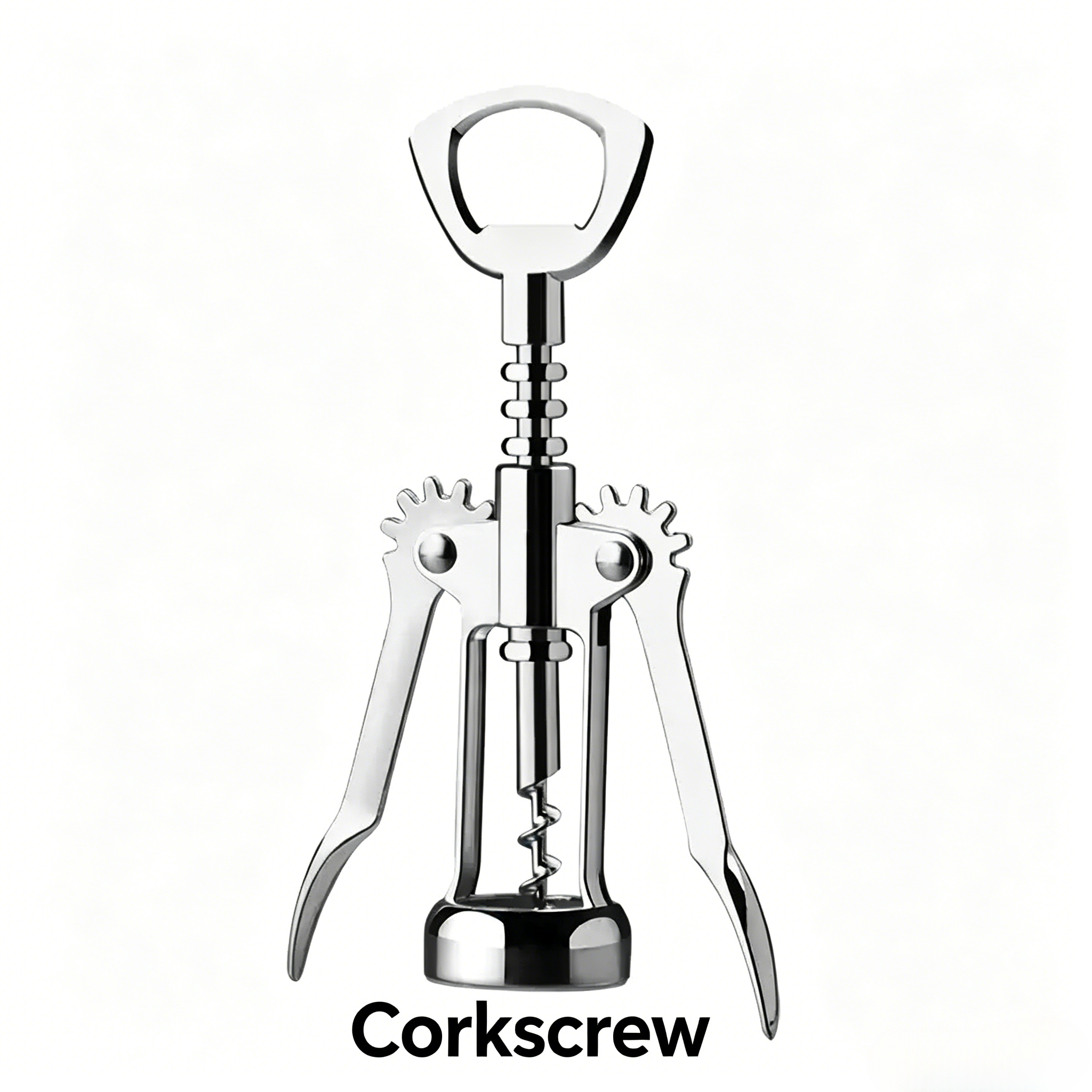 Stainless Steel Wing Corkscrew Wine & Beer Bottle Opener - Heavy Duty, Easy to Use, Ideal for Home & Bar，2-in-1 Wine & Beer Opener