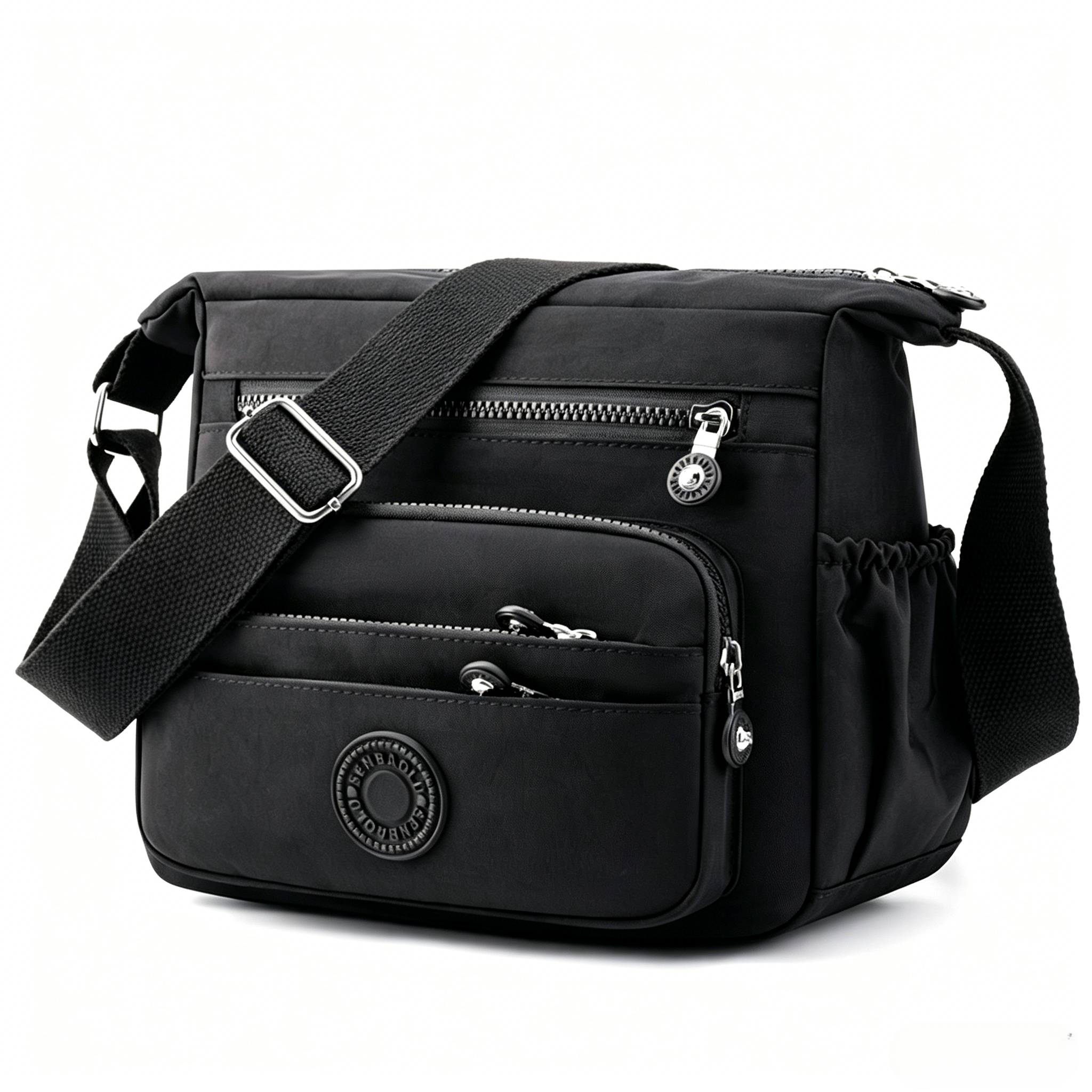 Women Multi Compartment Crossbody Bag Big Space Waterproof Ladies Shoulder Bag Adjustable Strap Daily Travel Shopping Handbag With Coin Pocket