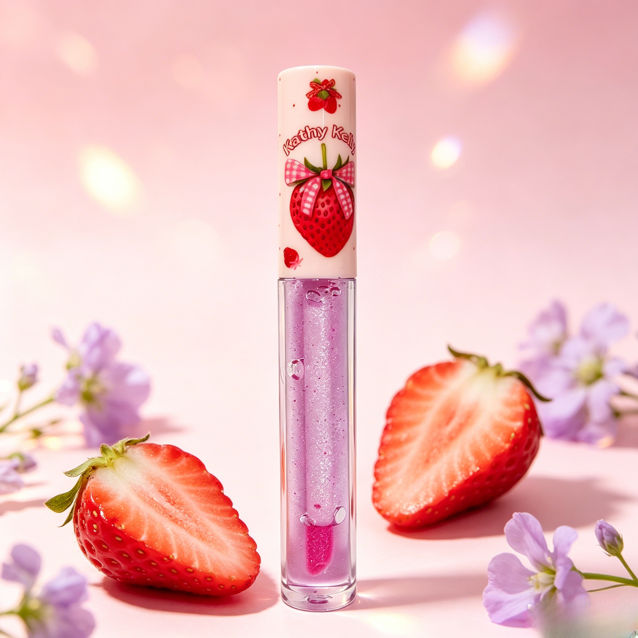 Double-headed glossy lip balm, mirror-like hydrating lip gloss, long-lasting cute cartoon lip color, suitable for girls and women to use view 6