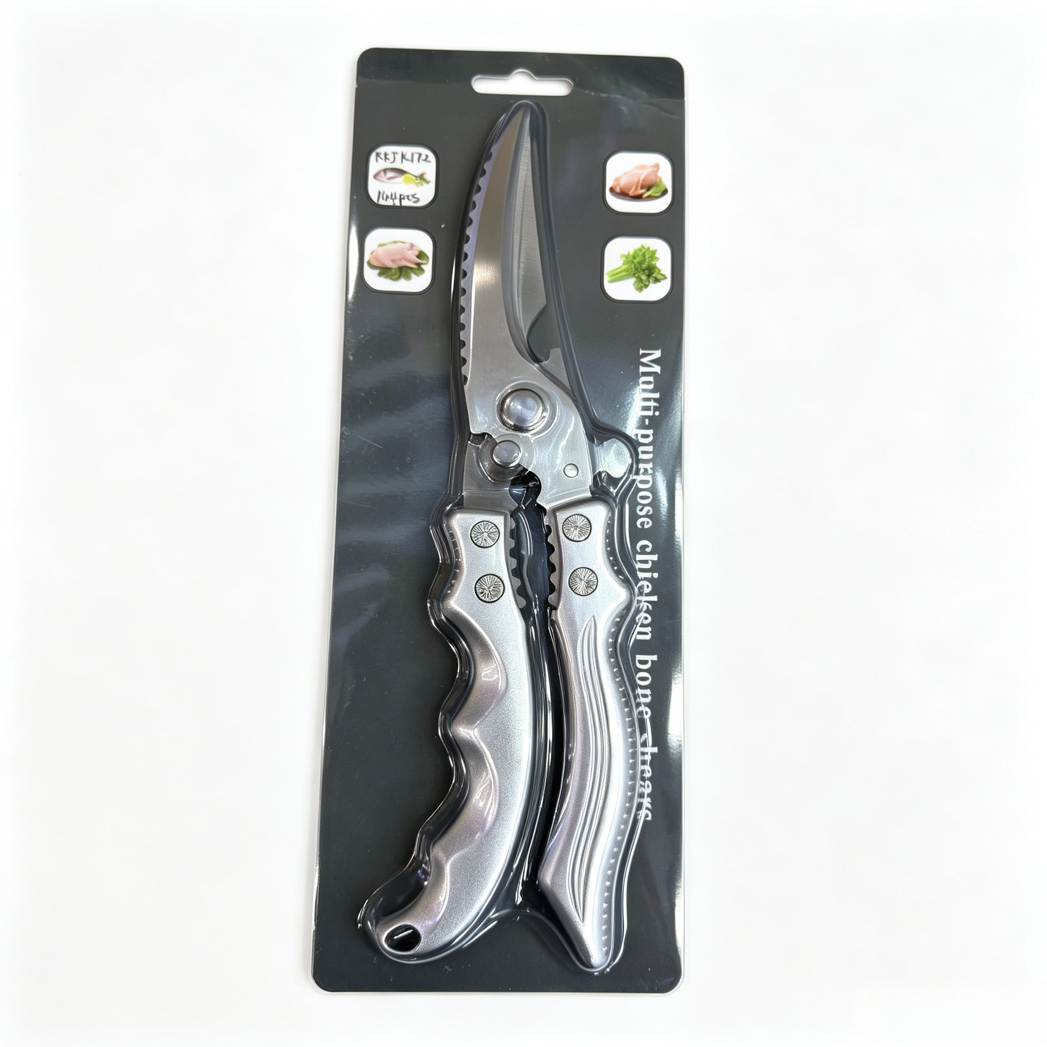 kitchen scissors, poultry scissors, bone cutting scissors, multifunctional kitchen shears, fish cutting scissors, chicken bone scissors, household kitchen cutter, food scissors, barbecue shears
