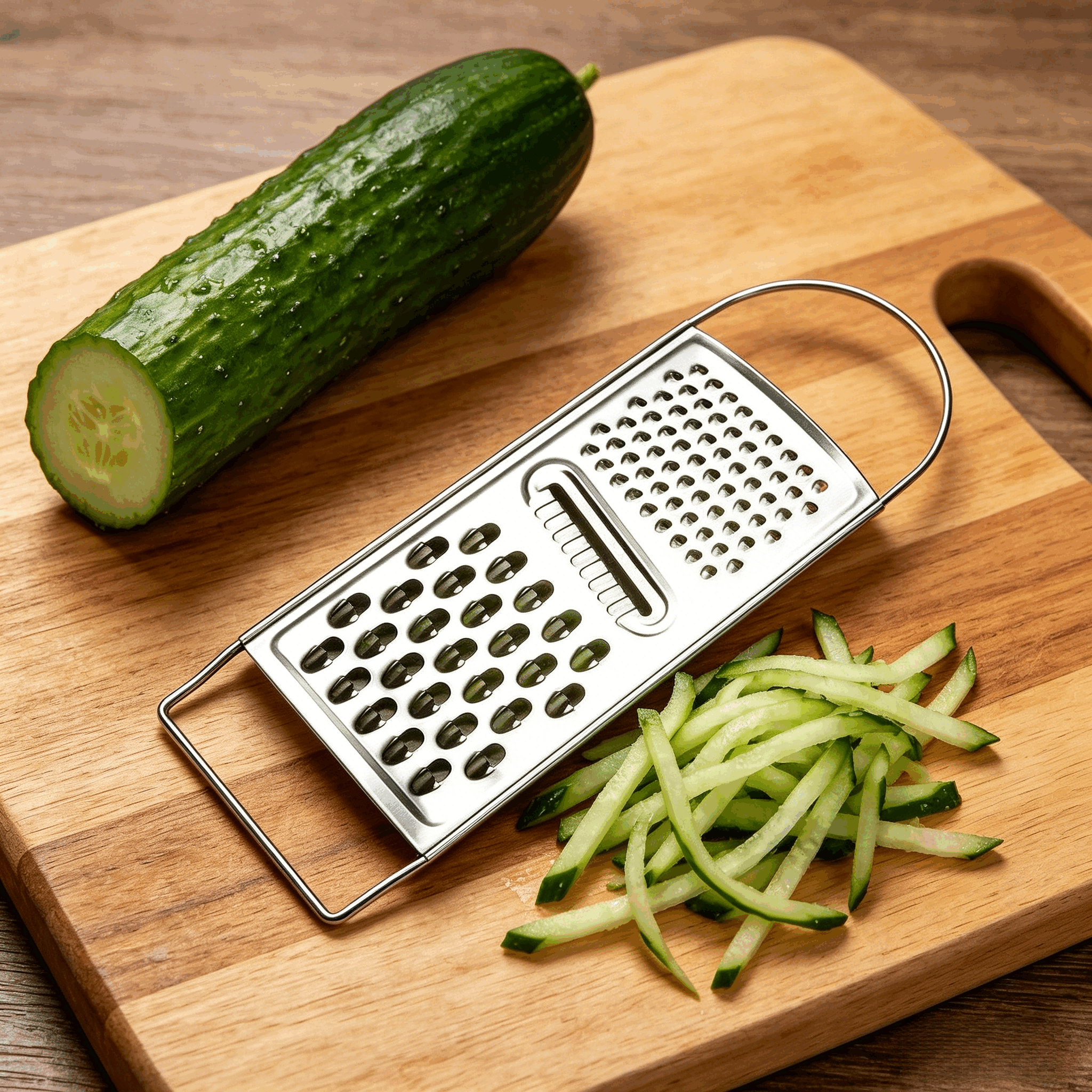 Stainless Steel Kitchen Grater Multi-purpose Vegetable & Cheese Shredder Anti-slip Handle,Carrot Grater & Vegetable Cutter – Potato Peeler, Fruit Slicer,  & Kitchen Tool,Peeler Vegetables Fruit