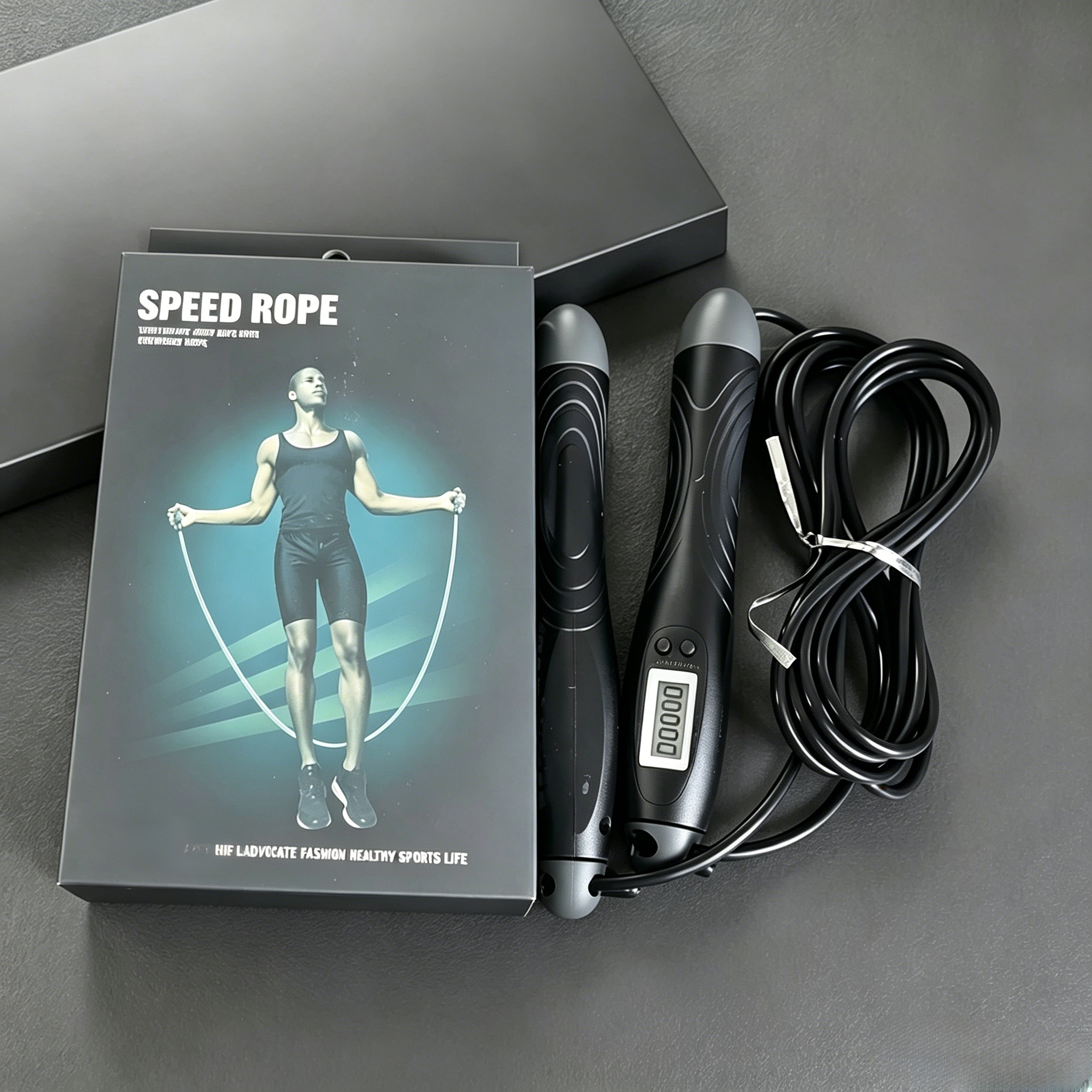 Jump Rope with Electronic Counter Professional Adjustable Fast Speed Counting Skipping Rope Jumping Wire Workout Equipments,Skipping rope gym rope home training count rope Men Women and Kids