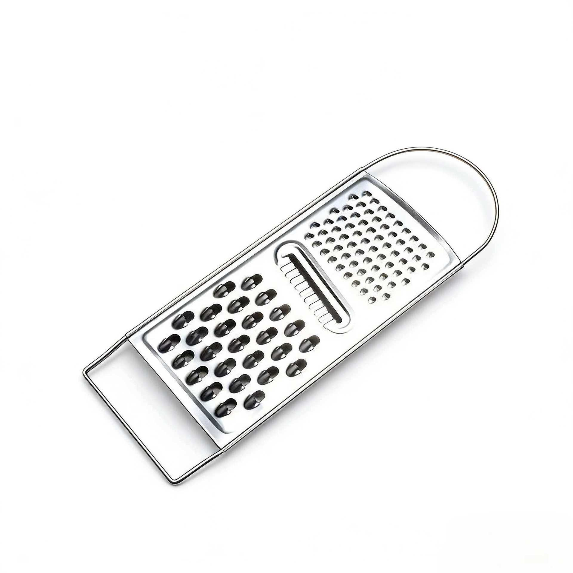 Stainless Steel Kitchen Grater Multi-purpose Vegetable & Cheese Shredder Anti-slip Handle,Carrot Grater & Vegetable Cutter – Potato Peeler, Fruit Slicer,  & Kitchen Tool,Peeler Vegetables Fruit