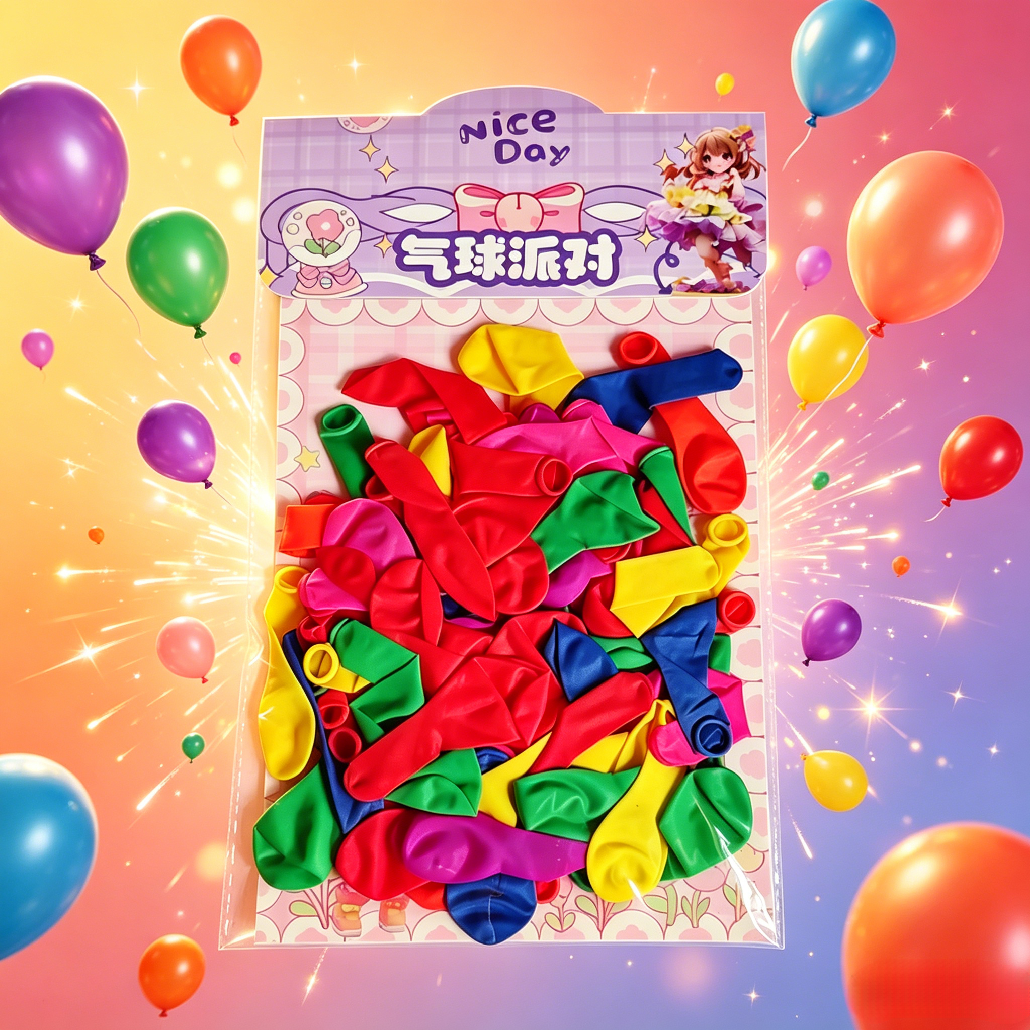 70Pcs Colorful Latex Balloons Party Decoration Pack for Birthday, Wedding & Events,Durable Party Balloons for Birthday, Baby Shower, Wedding,