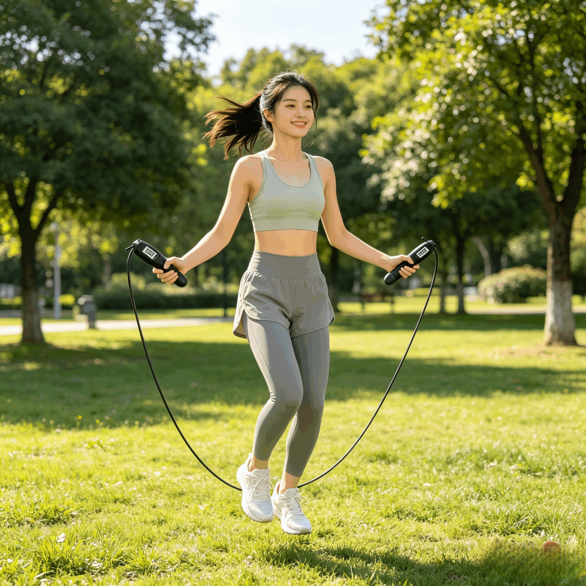 Jump Rope with Electronic Counter Professional Adjustable Fast Speed Counting Skipping Rope Jumping Wire Workout Equipments,Skipping rope gym rope home training count rope Men Women and Kids