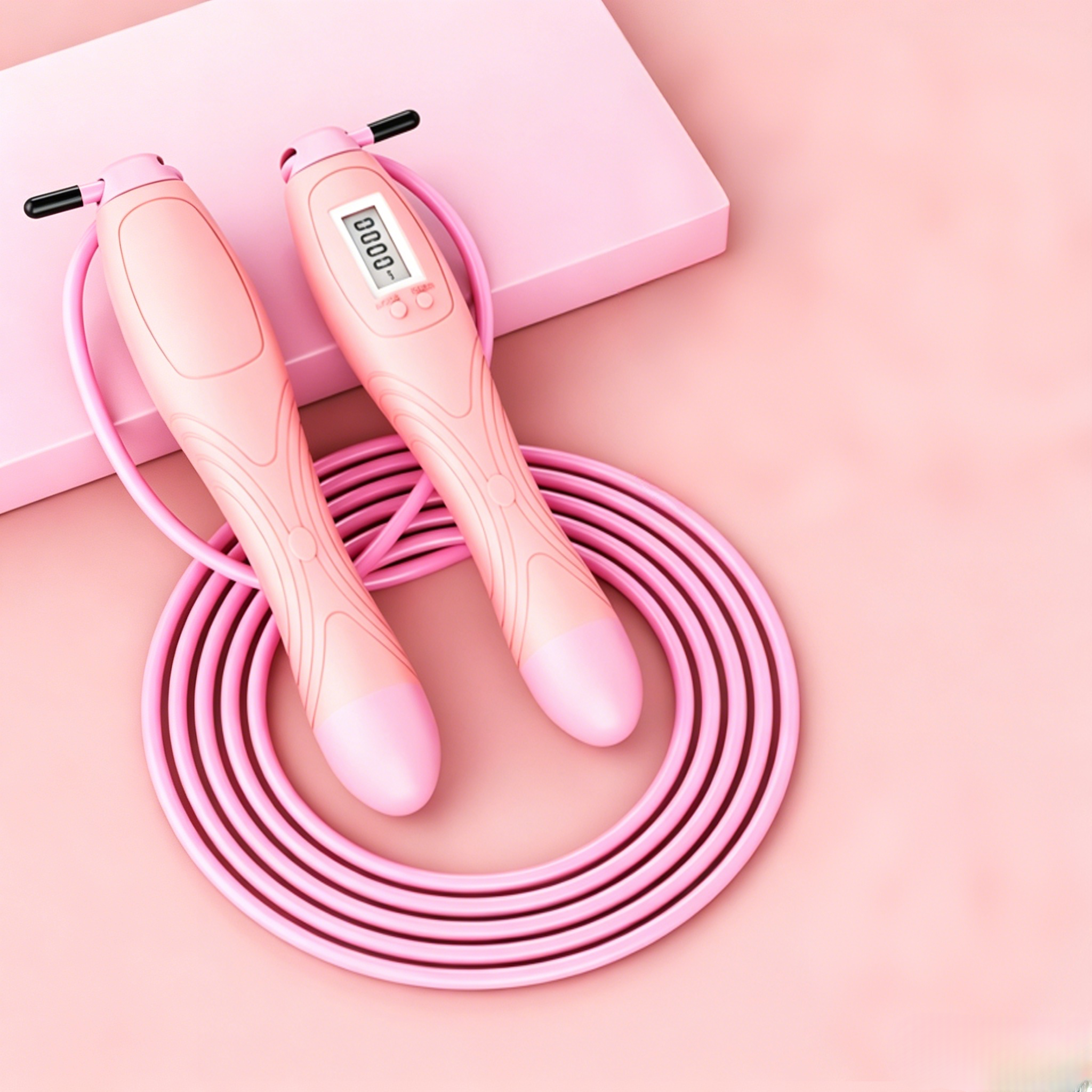 Jump Rope with Electronic Counter Professional Adjustable Fast Speed Counting Skipping Rope Jumping Wire Workout Equipments,Skipping rope gym rope home training count rope Men Women and Kids