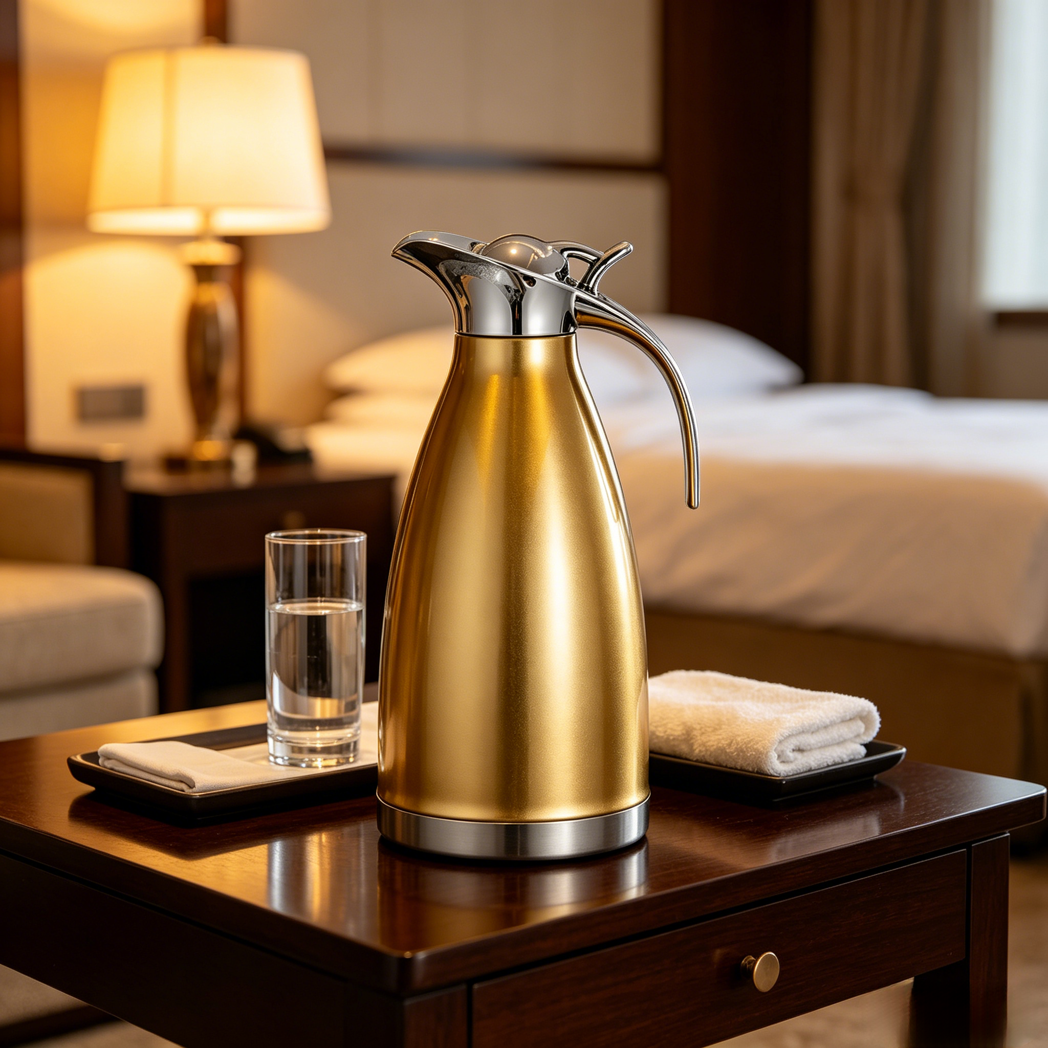 2.0L Stainless Steel Vacuum Coffee Pot Vacuum Thermos Flask Kettle  2L Double Wall Heat Retention Beverage Carafe for Home Kitchen Office Use，insulated water carafe、hot cold retention jug