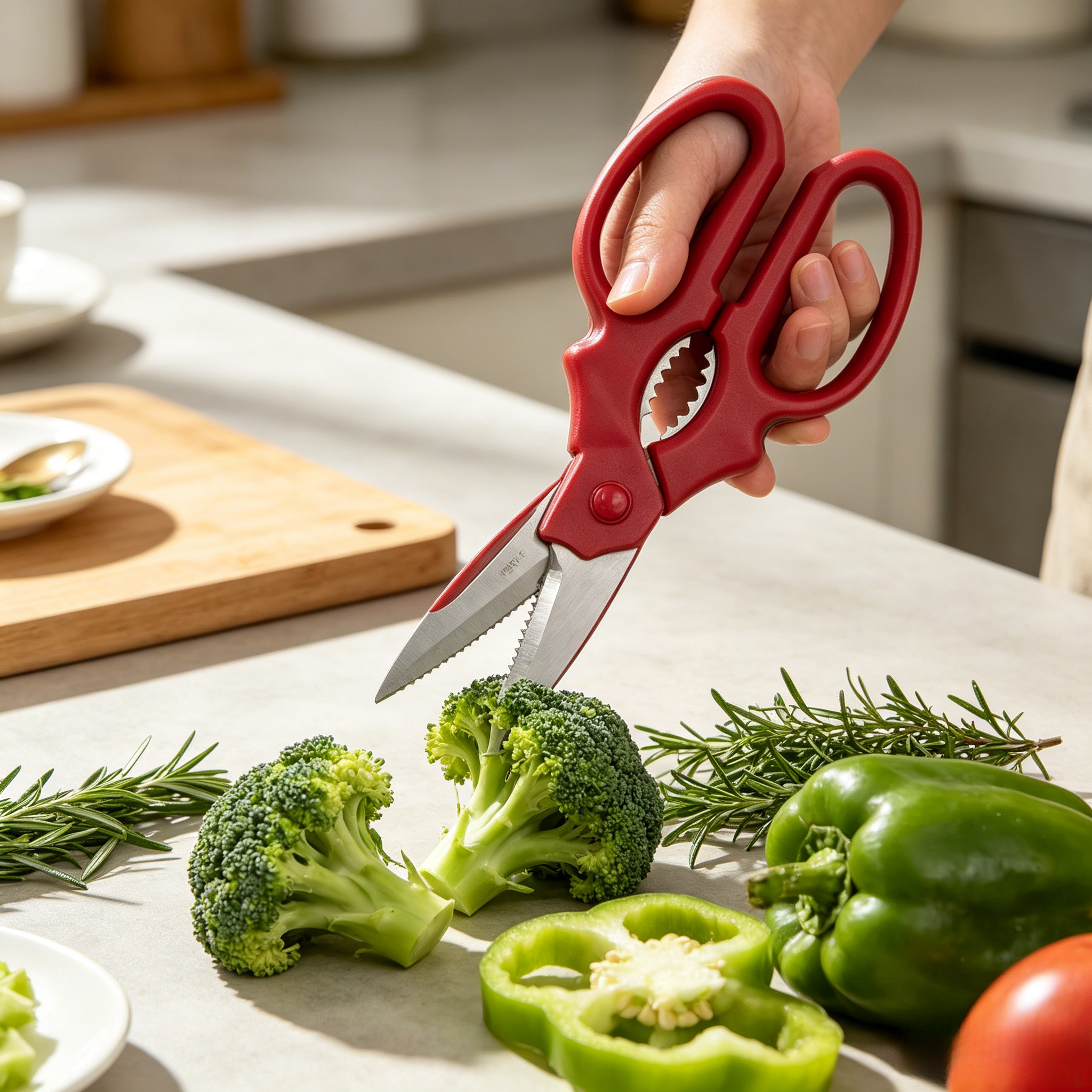 kitchen scissors, poultry scissors, bone cutting scissors, multifunctional kitchen shears, fish cutting scissors, chicken bone scissors, household kitchen cutter, food scissors, barbecue shears