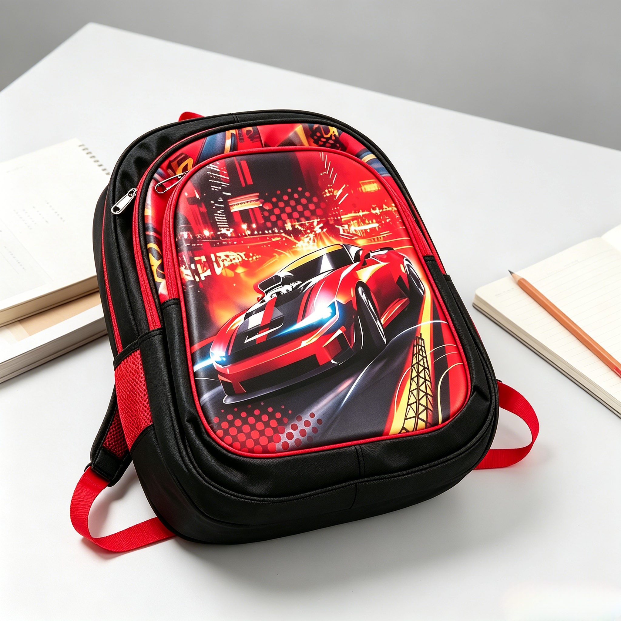 Cute Cartoon Kids School Backpack Lightweight Breathable Back Strap Children School Bag Large Capacity Durable Oxford Bag For Primary School Boys Girls Daily School Travel