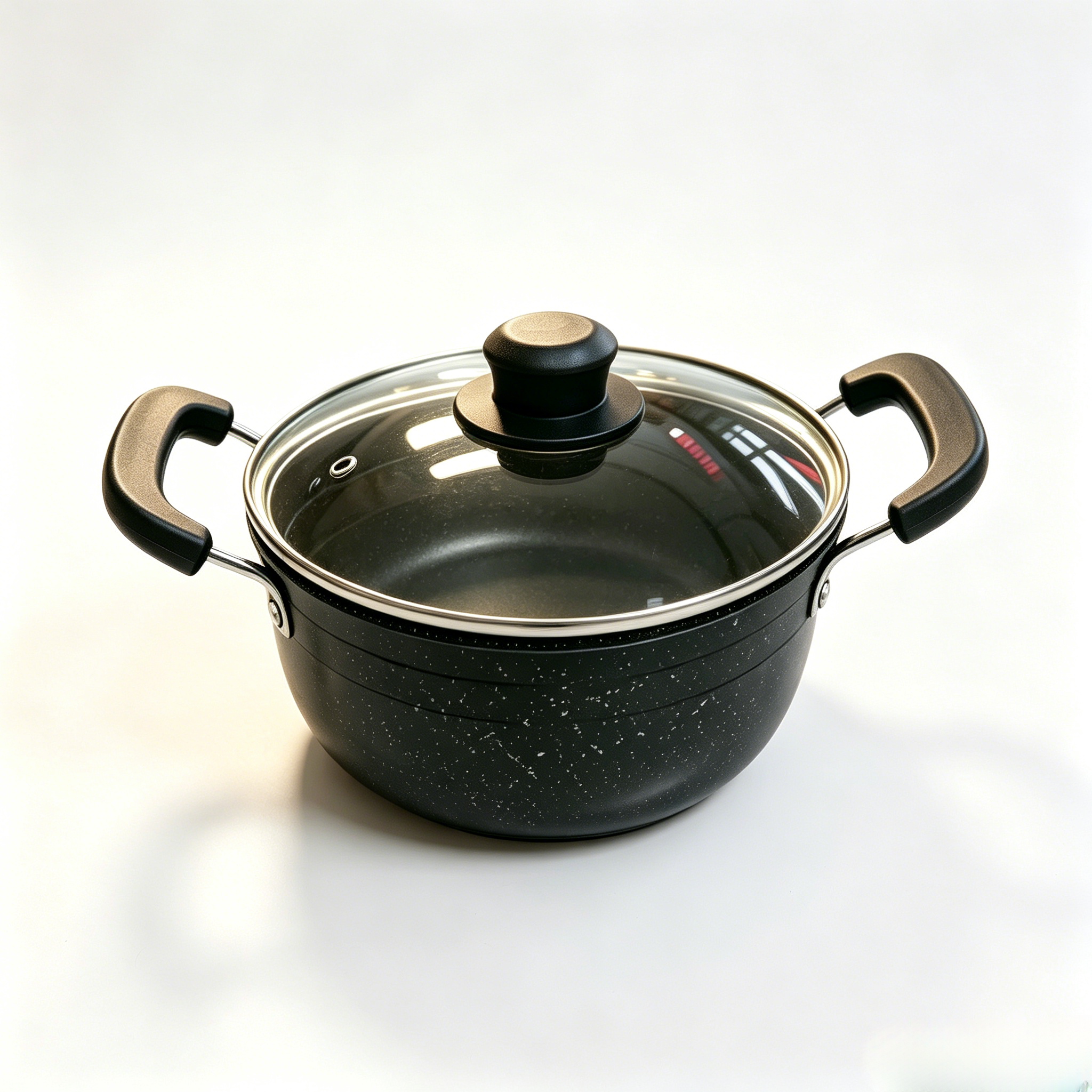 Non-Stick Sufuria Cooking Pot with Lid, Heat Resistant Handle, Universal for Gas Stove & Induction Cooker, Durable Kitchen Cookware