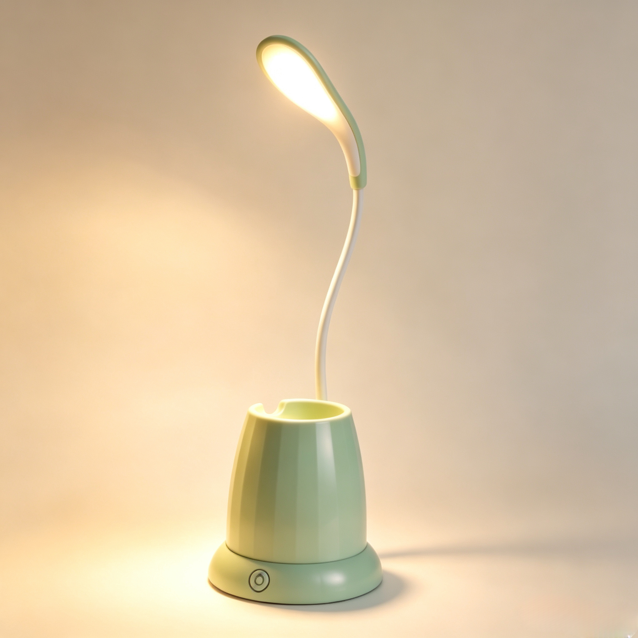 LED Pen Holder Desk Lamp USB Rechargeable Touch Dimmable Eye-Care Night Light for Kids Students Study Bedroom Dorm Home Office