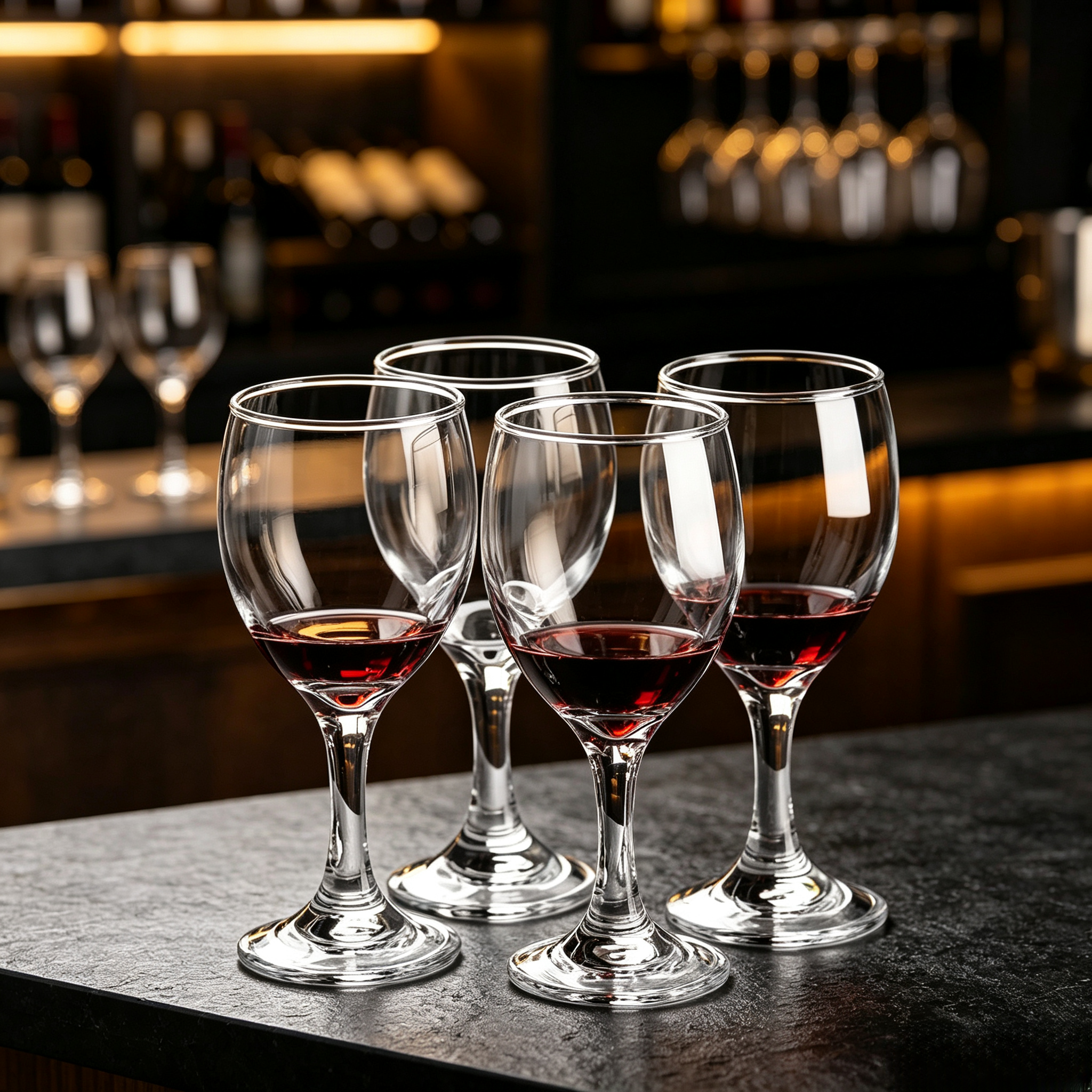 2/4/6Pcs Clear Red Wine Glasses Transparent Goblet Glass Cup For Wine Juice Party ，red wine goblet，glass cup set，drinking glasses，home tableware，bar glassware，party cups，