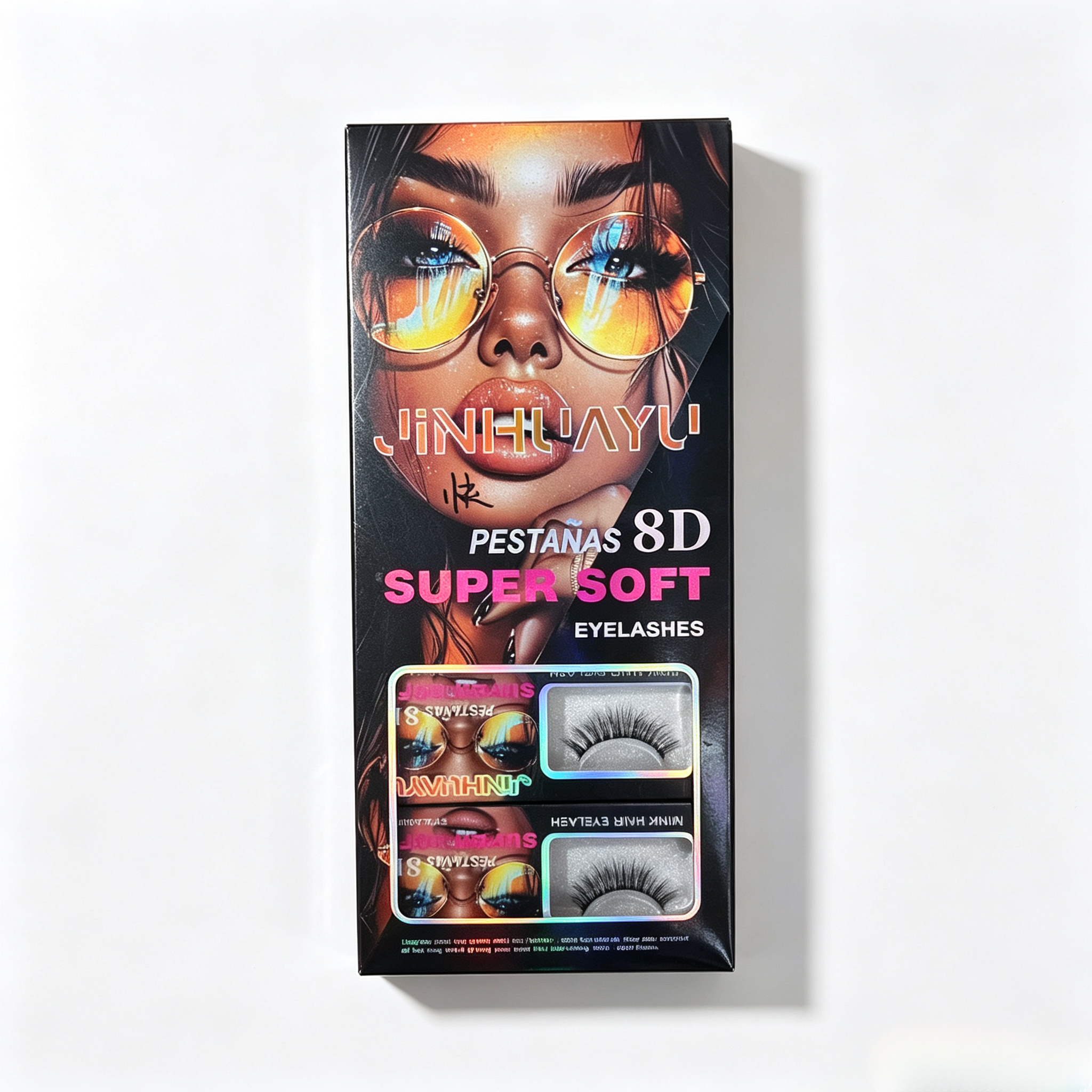 4 Pairs 8D Fluffy Wispy Mink False Eyelashes, Super Soft Natural Volume Eye Lashes for Daily Makeup Party view 6