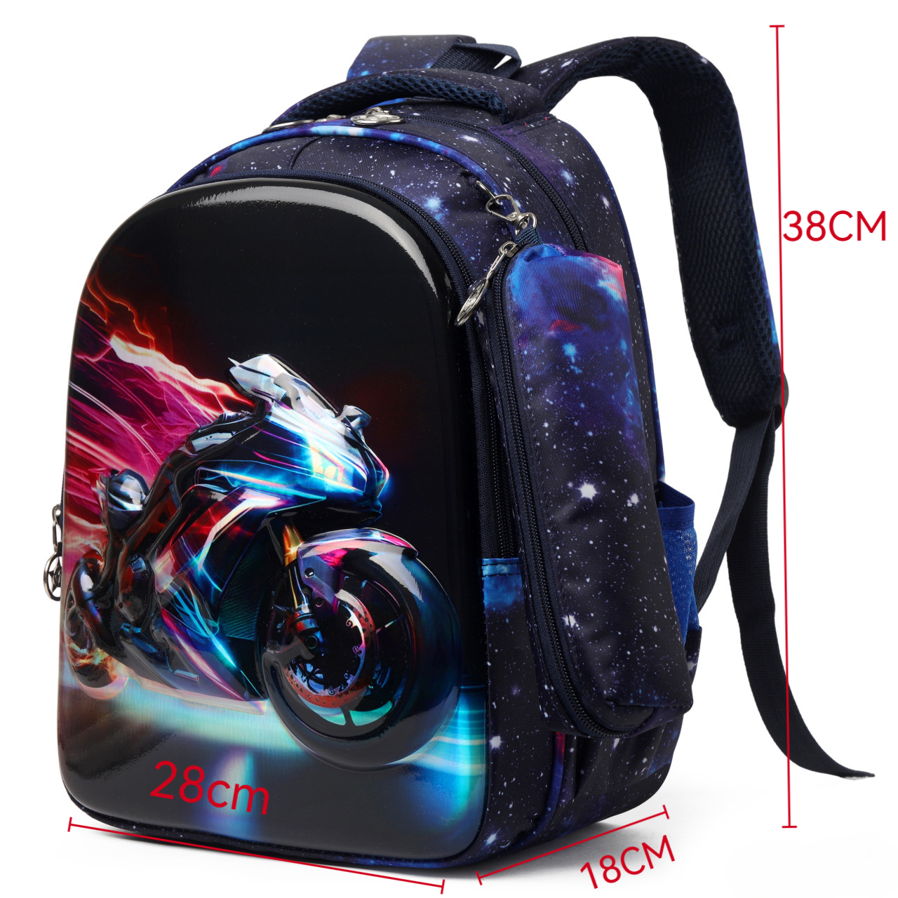 12 Inch Boys Primary School Backpack Cute Cartoon Lightweight Kids School Bag Free Matching Pencil Case, Breathable Padded Shoulder Straps, Dual Side Water Bottle Holders, Durable Oxford
