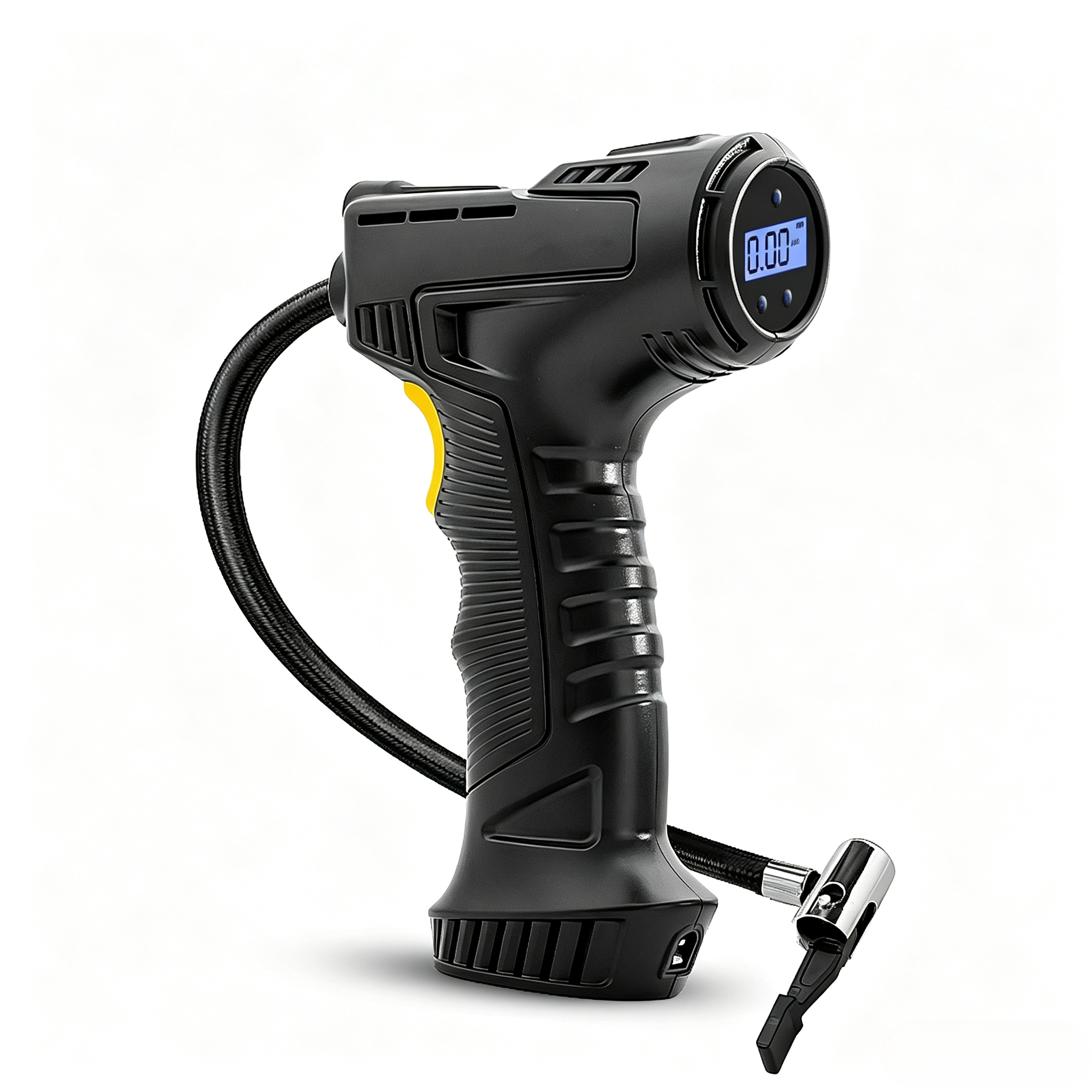 Wireless Car Air Compressor Portable Tire Inflator Air Pump, Multifunctional Power Bank Portable Charger, Digital Electric Tyre Pump with LED Light for Auto Motorcycle Bicycle Boat Balls Inflatable