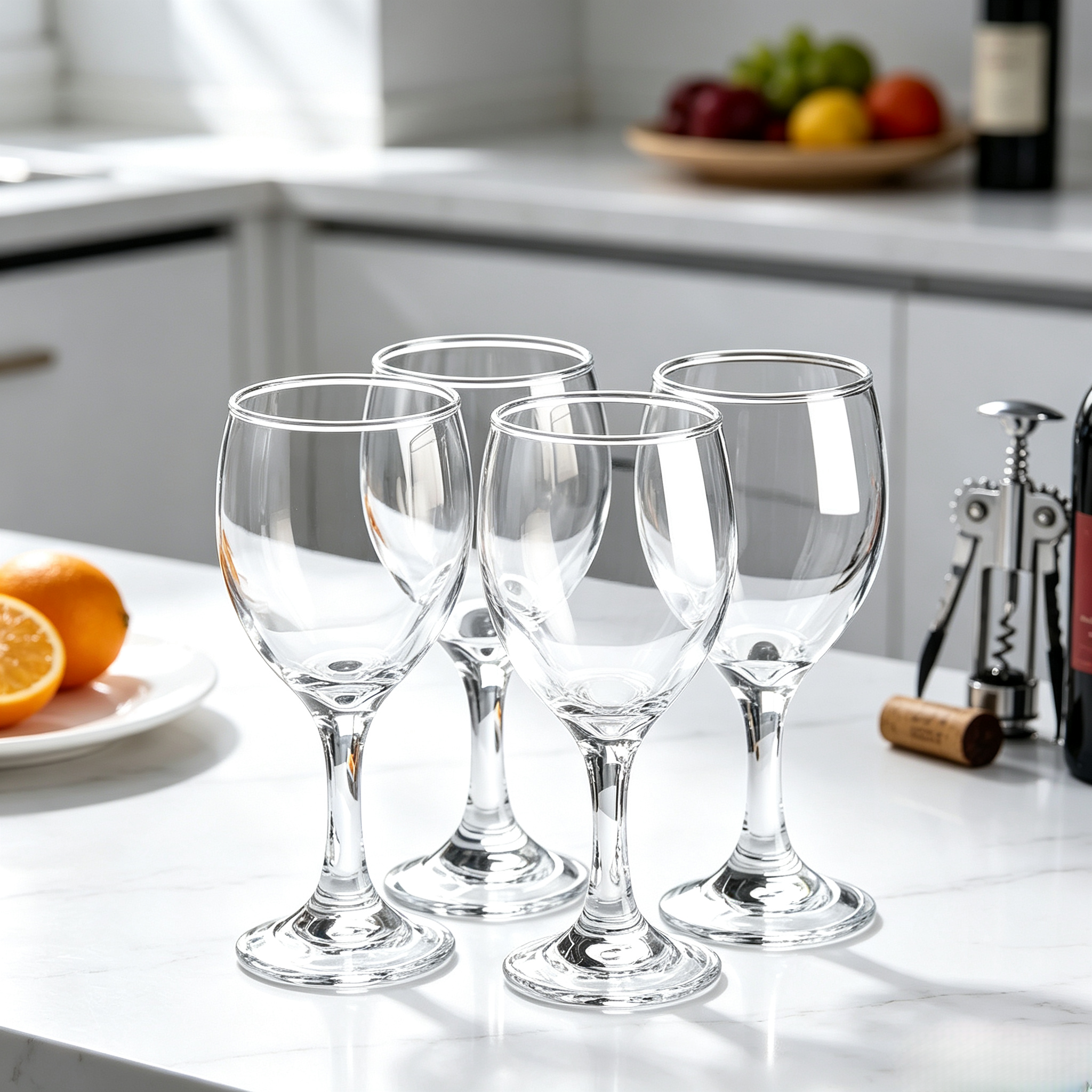 2/4/6Pcs Clear Red Wine Glasses Transparent Goblet Glass Cup For Wine Juice Party ，red wine goblet，glass cup set，drinking glasses，home tableware，bar glassware，party cups，