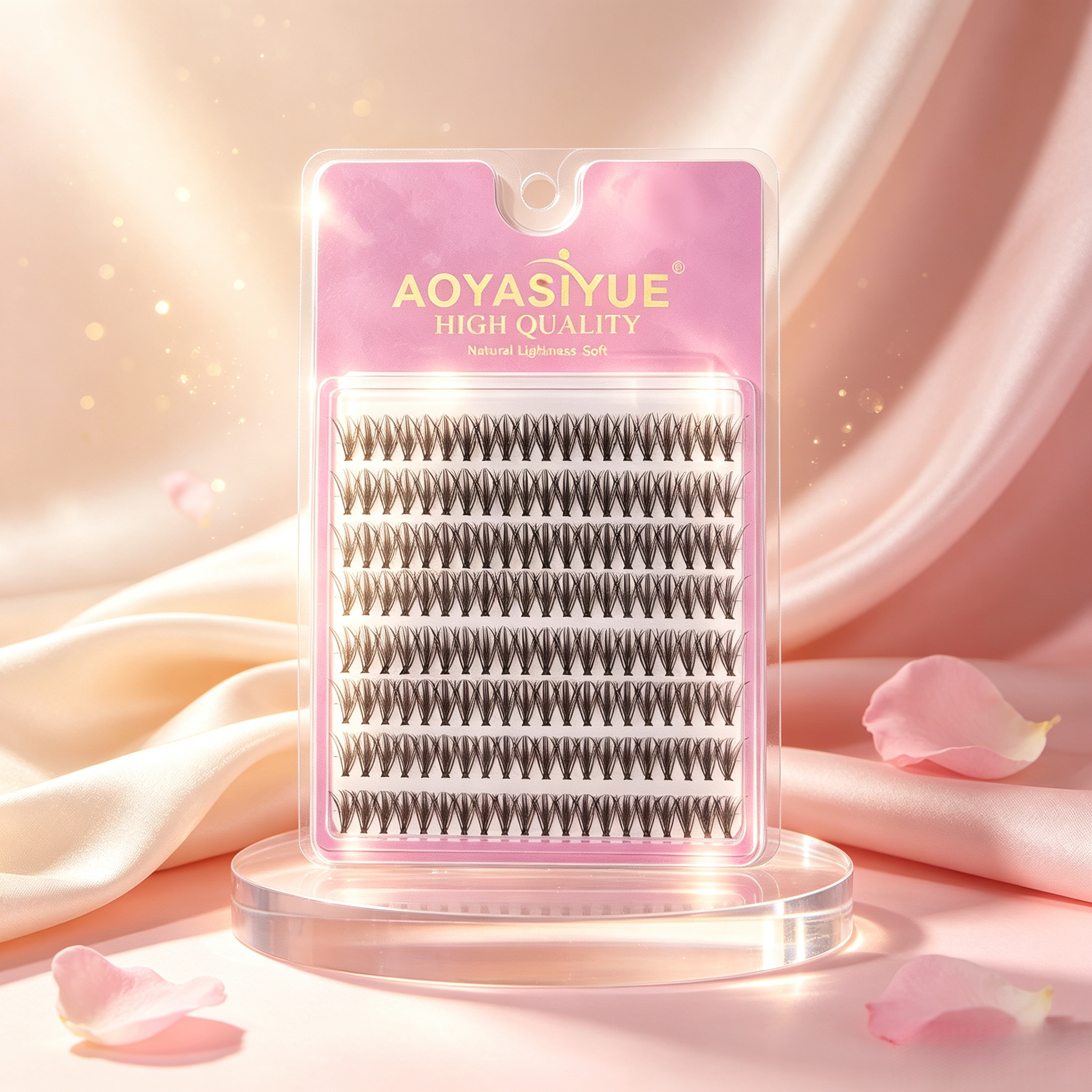 DIY Segmented false eyelash set, large capacity dense single cluster of false eyelashes 8/10/11/12/13cm Curly Mink False Eyelashes, Soft Lightweight Volume Lashes,Give away eyelash glue view 2