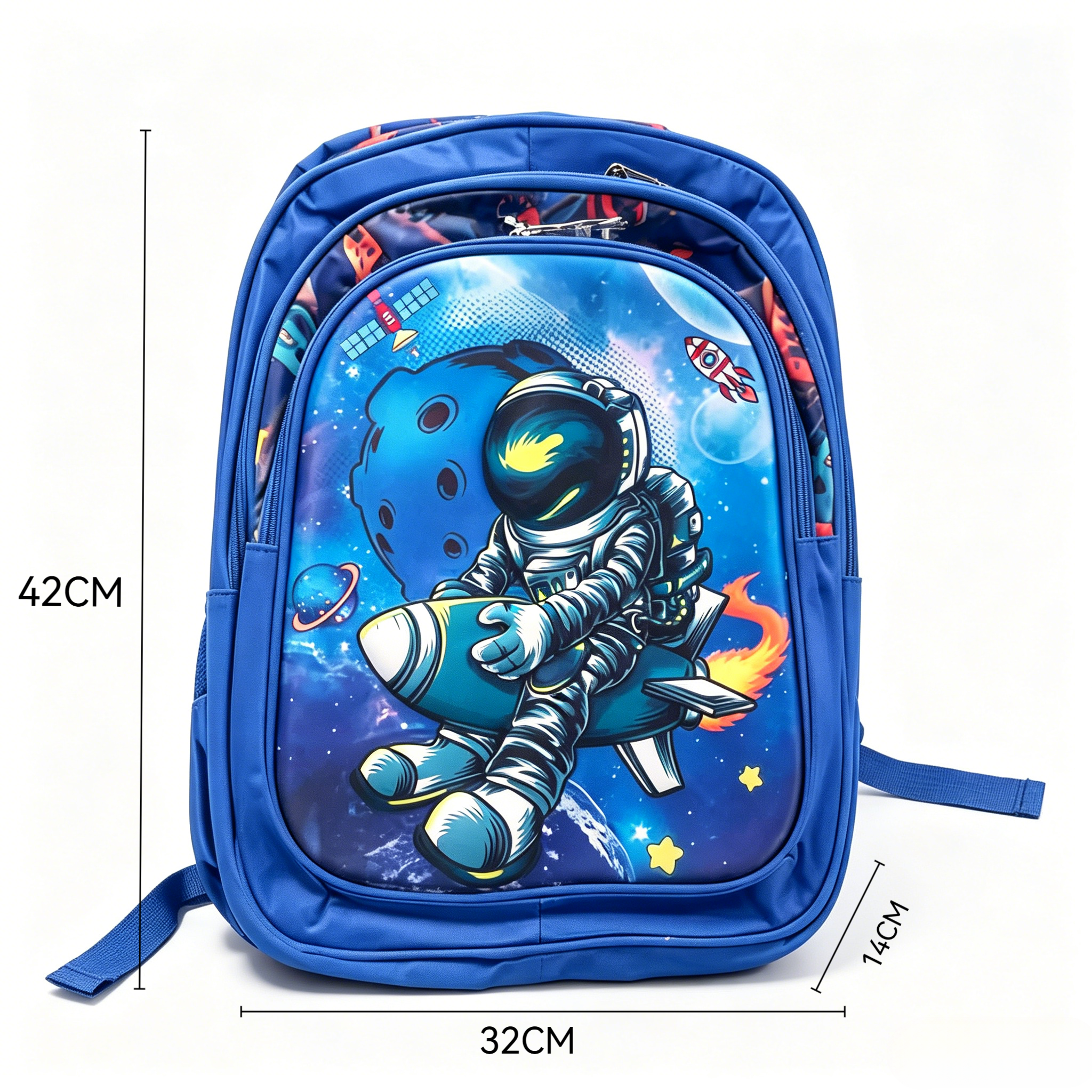 Cute Cartoon Kids School Backpack Lightweight Breathable Back Strap Children School Bag Large Capacity Durable Oxford Bag For Primary School Boys Girls Daily School Travel