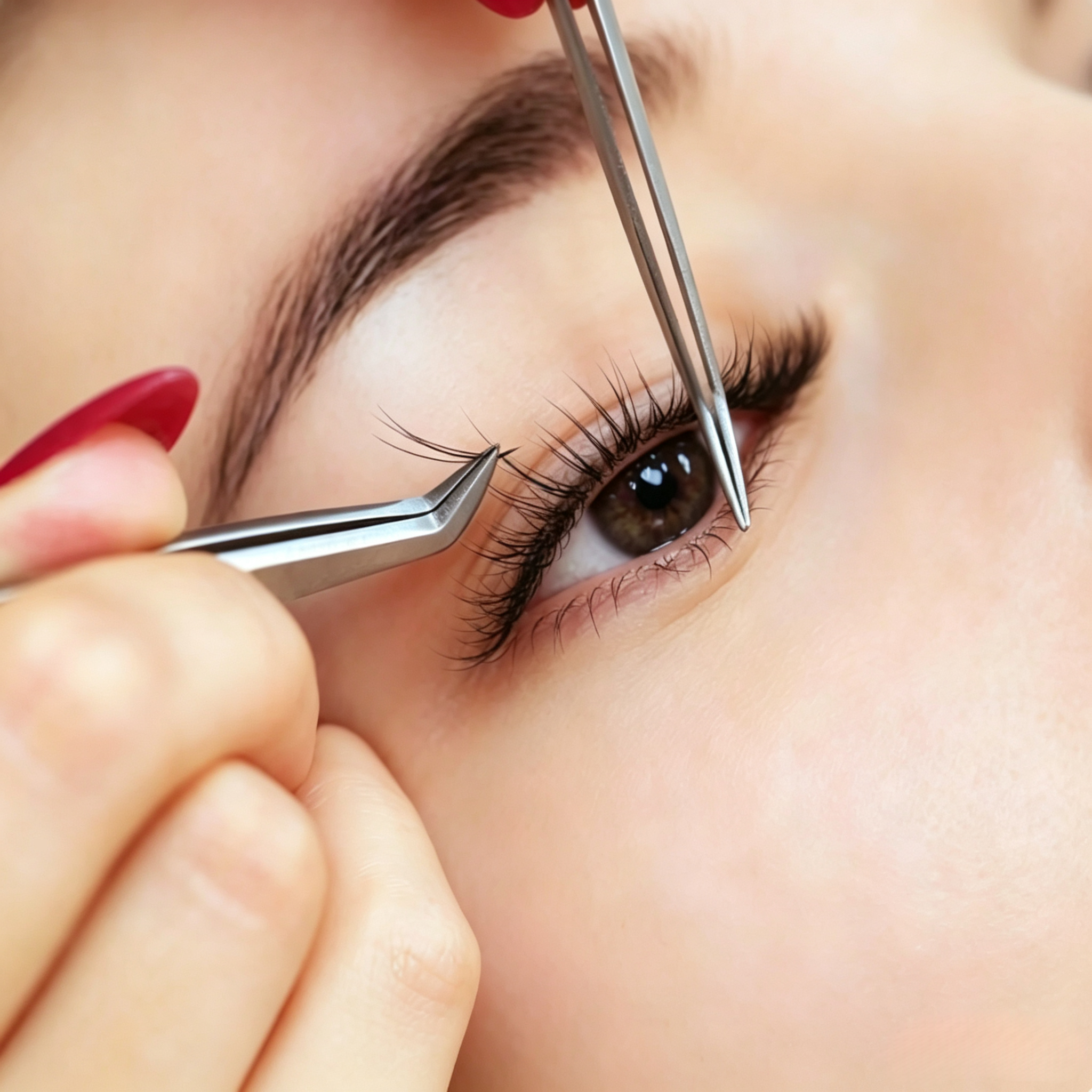 DIY Segmented false eyelash set, large capacity dense single cluster of false eyelashes 8/10/11/12/13cm Curly Mink False Eyelashes, Soft Lightweight Volume Lashes,Give away eyelash glue view 8