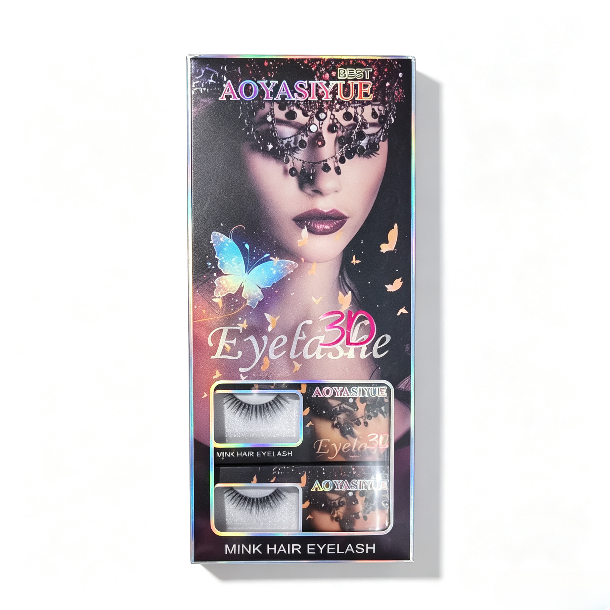 4 Pairs 8D Fluffy Wispy Mink False Eyelashes, Super Soft Natural Volume Eye Lashes for Daily Makeup Party view 8