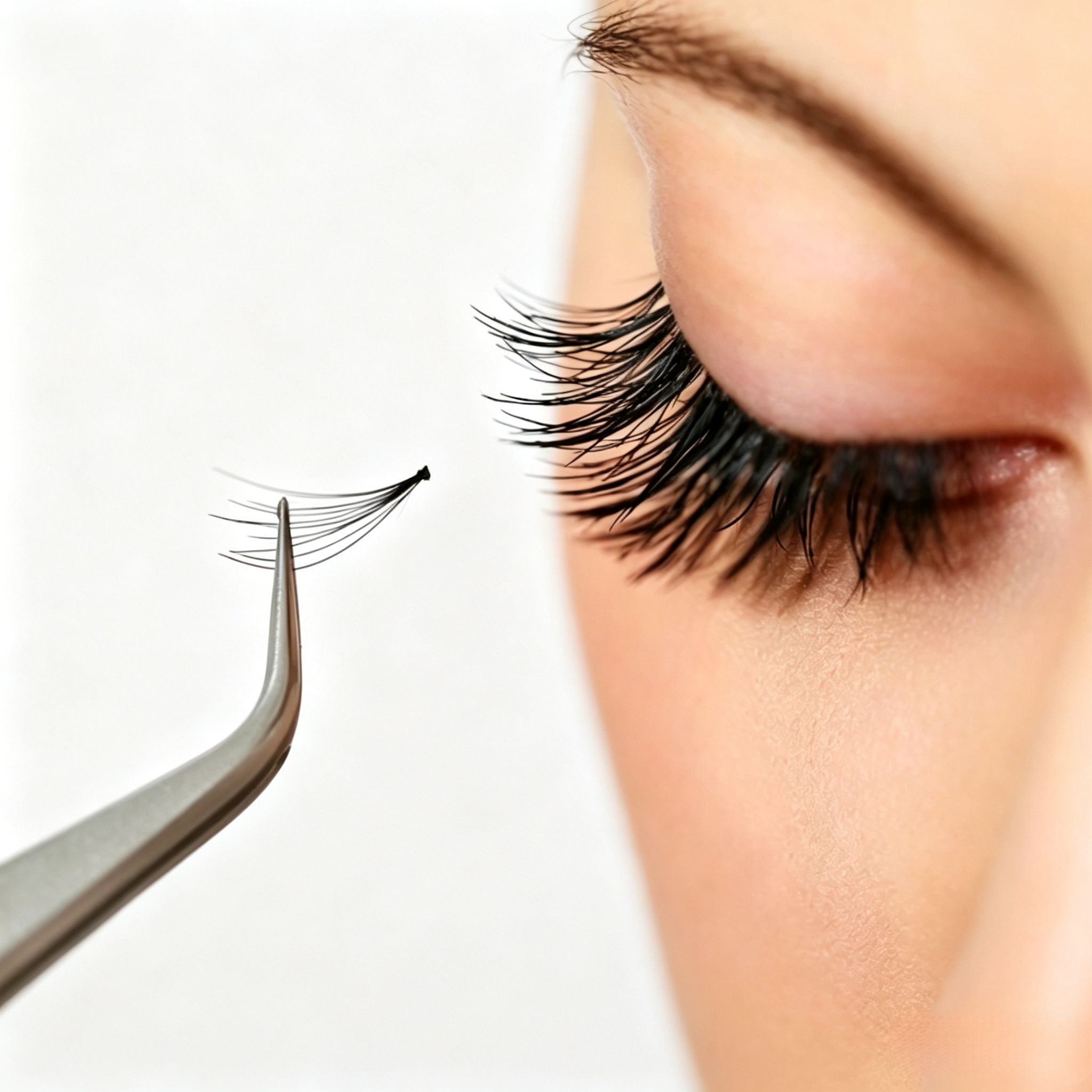 DIY Segmented false eyelash set, large capacity dense single cluster of false eyelashes 8/10/11/12/13cm Curly Mink False Eyelashes, Soft Lightweight Volume Lashes,Give away eyelash glue view 5