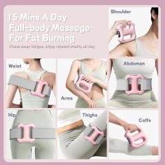Multifunctional Ring Massager with Adjustable Belt, Portable Electric Full Body Massager for Waist, Back, Legs & Shoulder Relaxation, Vibration Fascial Massage Tool with Auto Off Service for Adults.