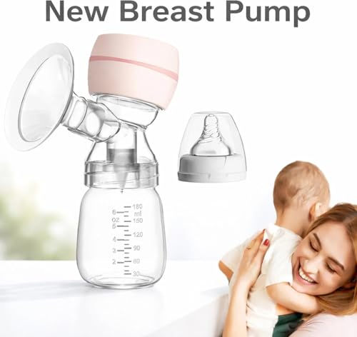 Rechargeable Breast Pump Electric with Digital Display, BPA-Free Breast Milk Extractor, Adjustable Suction Control, Anti-Backflow Protection, Portable Nursing Pump
