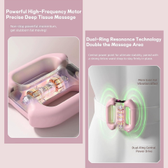 Multifunctional Ring Massager with Adjustable Belt, Portable Electric Full Body Massager for Waist, Back, Legs & Shoulder Relaxation, Vibration Fascial Massage Tool with Auto Off Service for Adults.