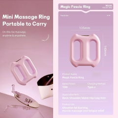 Multifunctional Ring Massager with Adjustable Belt, Portable Electric Full Body Massager for Waist, Back, Legs & Shoulder Relaxation, Vibration Fascial Massage Tool with Auto Off Service for Adults.
