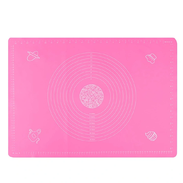 Silicone Baking Mat with Measurements, Non-Slip Non Stick Pastry Mat Sheetfor for Dough,Pastry, Bread, Cookies, Pizza, Fondant, Pasta